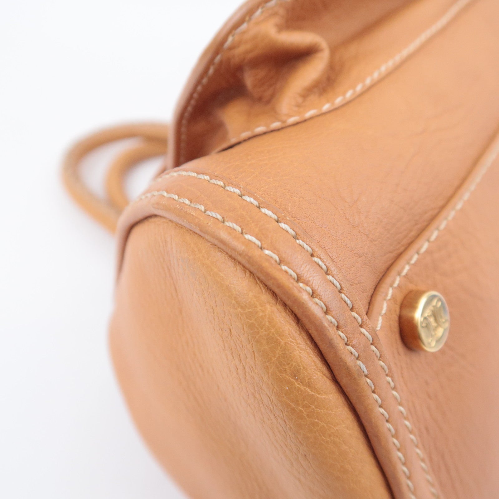 CELINE Boogie Bag Leather Handbag Brown