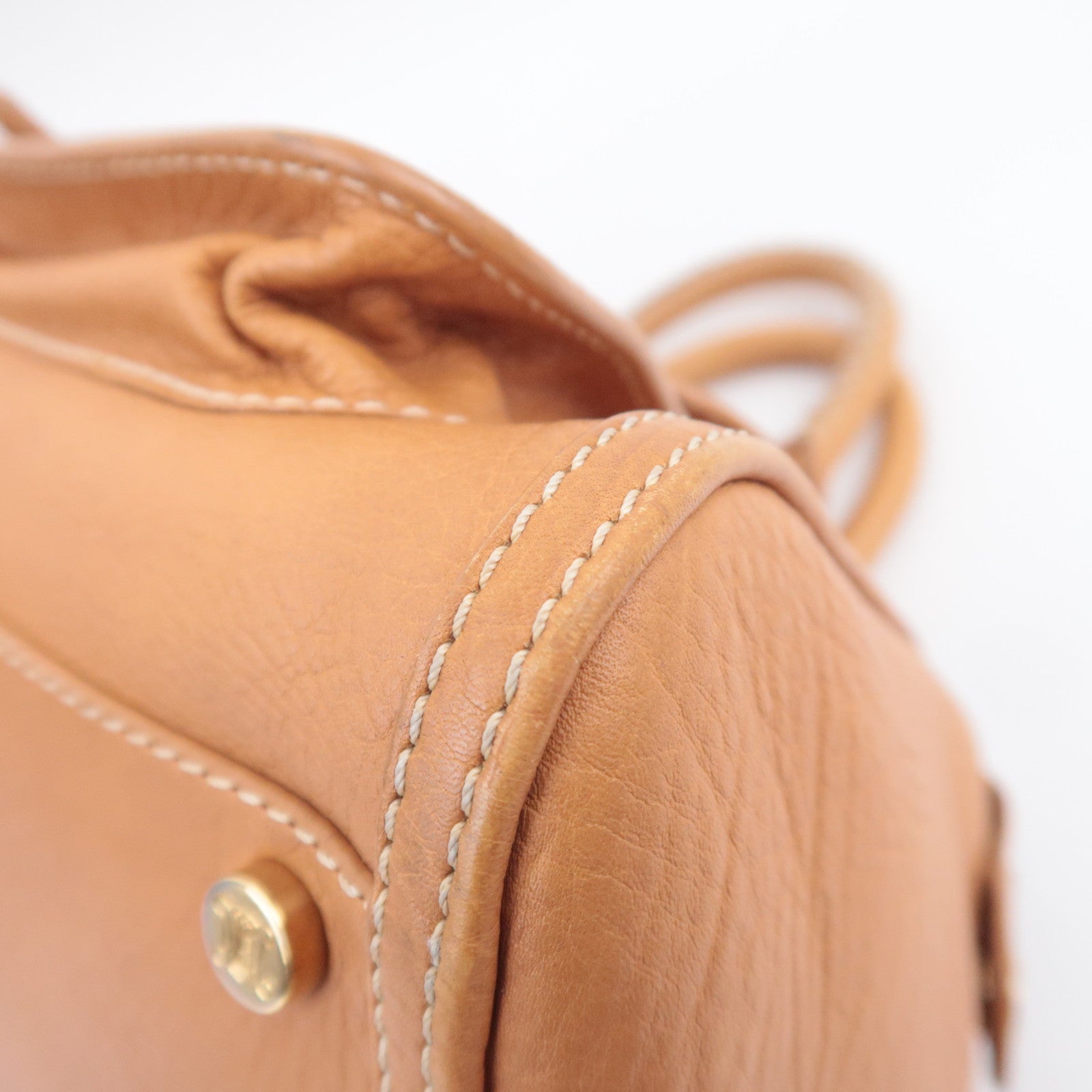 CELINE Boogie Bag Leather Handbag Brown
