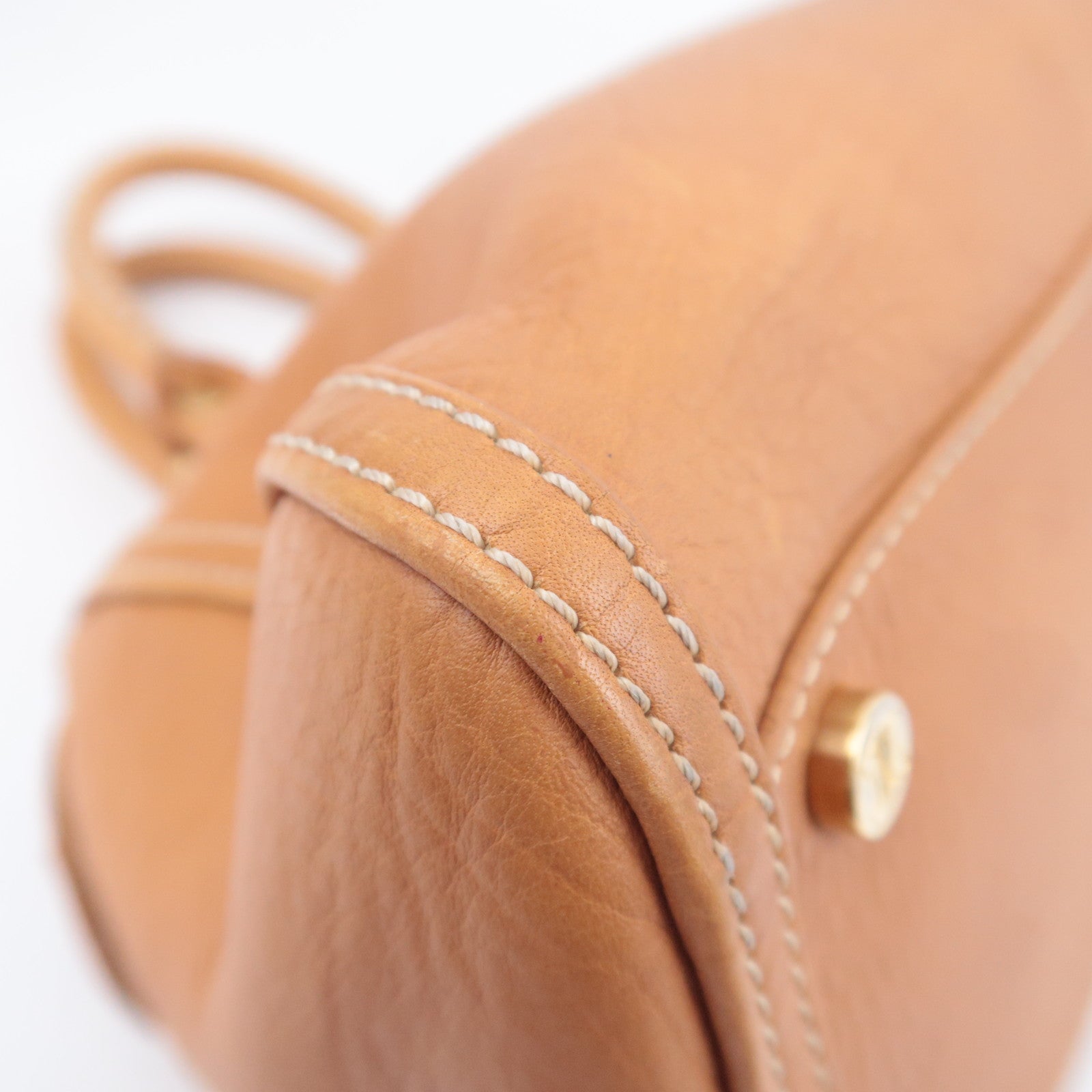 CELINE Boogie Bag Leather Handbag Brown