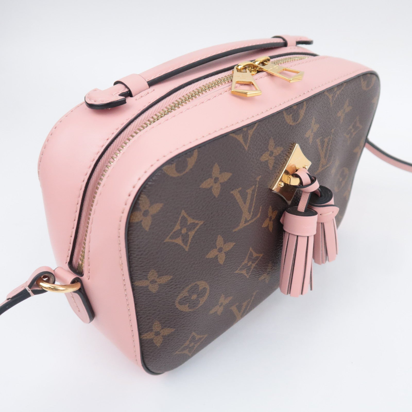 Louis Vuitton Monogram Saintonge Shoulder Bag Rose Poodle M44442