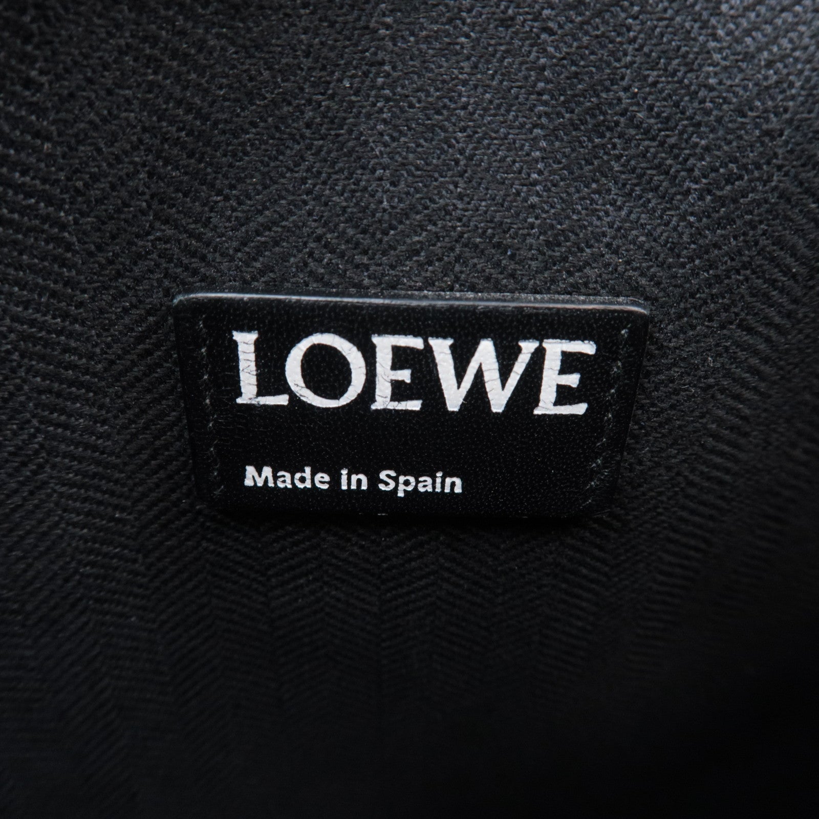 LOEWE Anagram Leather Clutch Bag Black