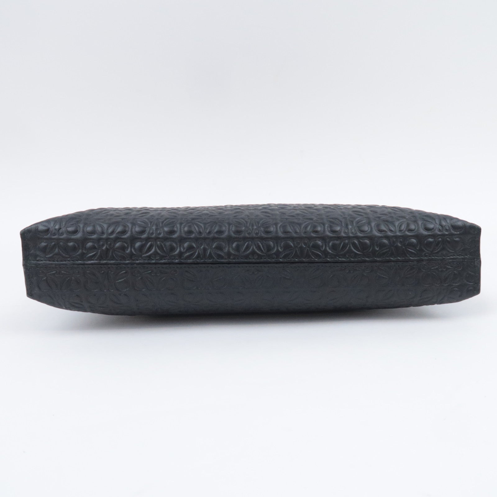 LOEWE Anagram Leather Clutch Bag Black