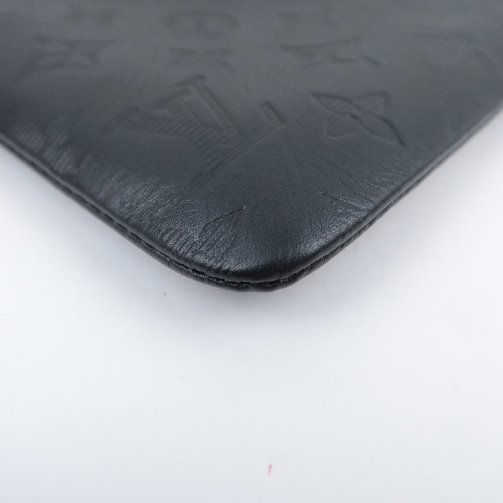 Louis Vuitton Monogram Shadow Pochette Discovery Clutch Bag Black M62903