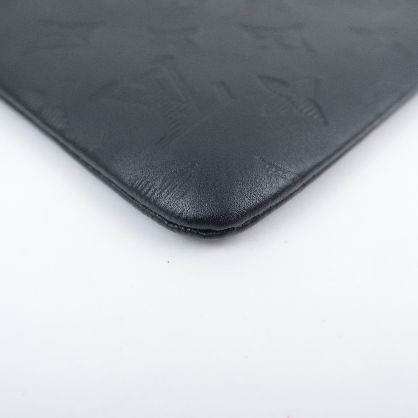 Louis Vuitton Monogram Shadow Pochette Discovery Clutch Bag Black M62903