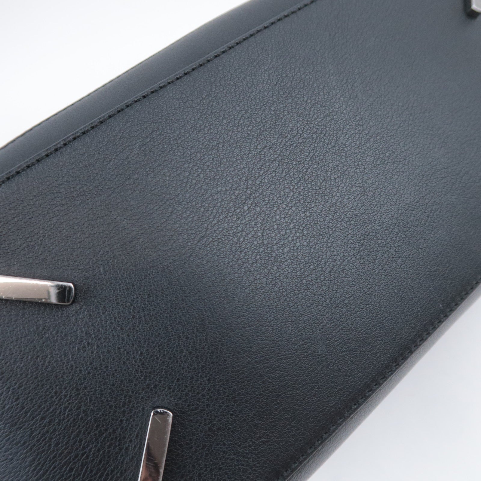 LOEWE Puzzle Bag Medium 2Way Leather Shoulder Bag Black