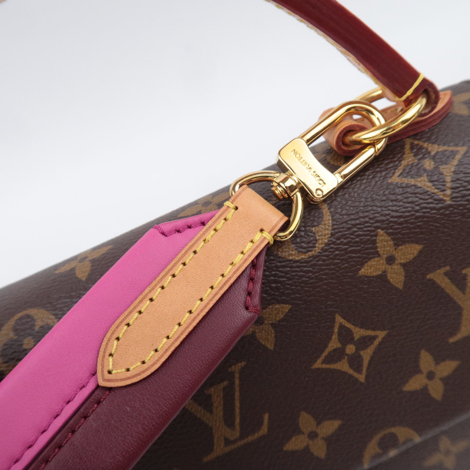 Louis Vuitton Monogram Cluny BB 2Way Handbag Fuchsia M42738