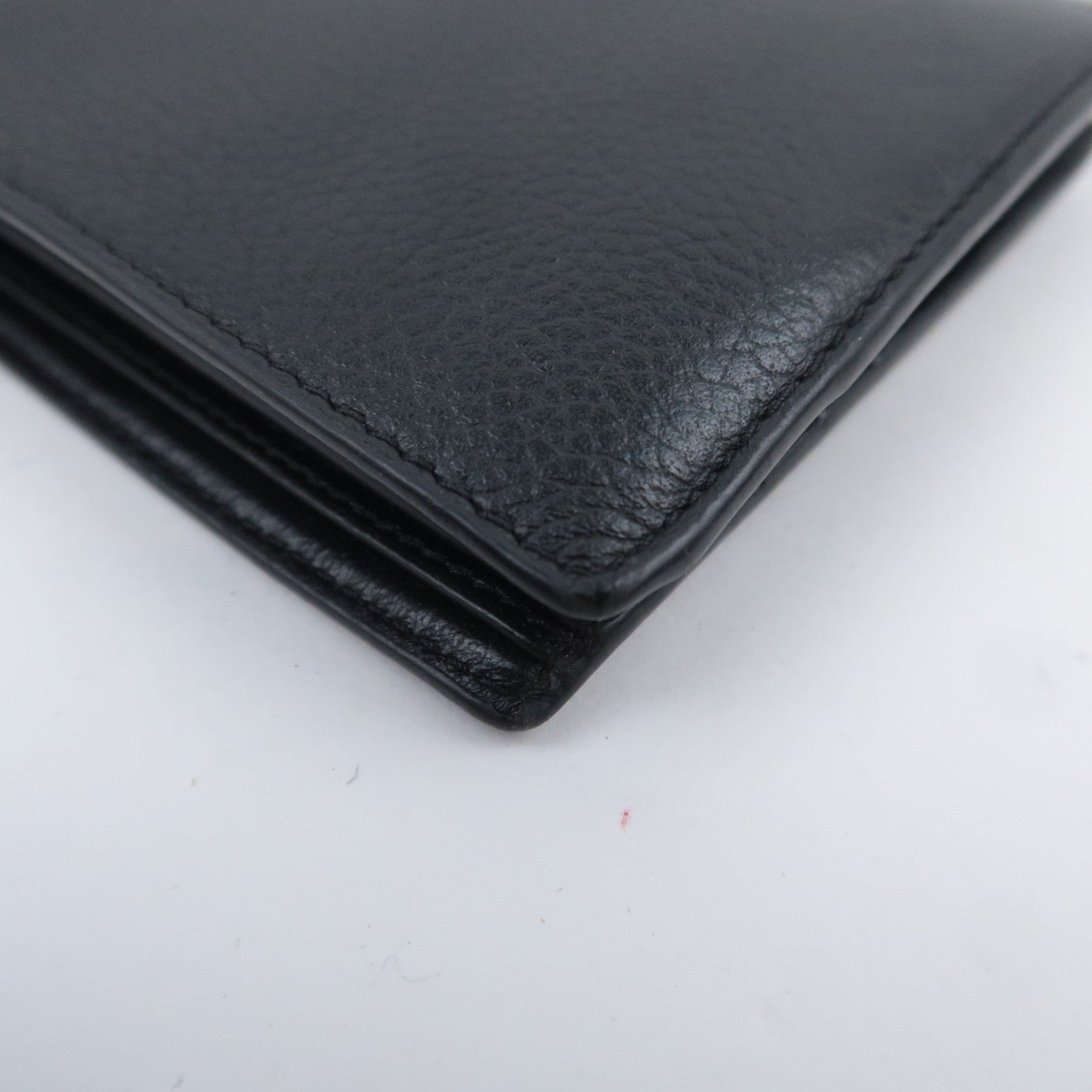 BALENCIAGA Logo Leather Wallet Black 594315