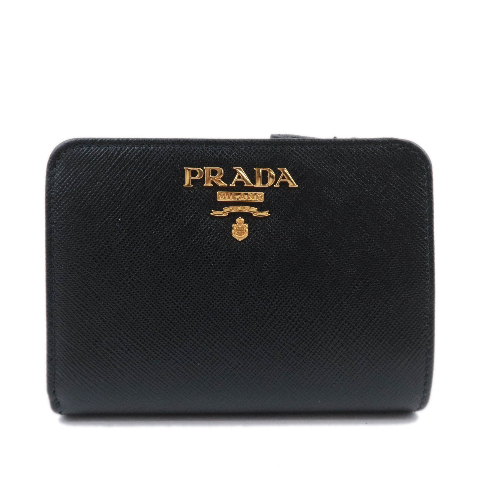 PRADA Leather Wallet Black90344