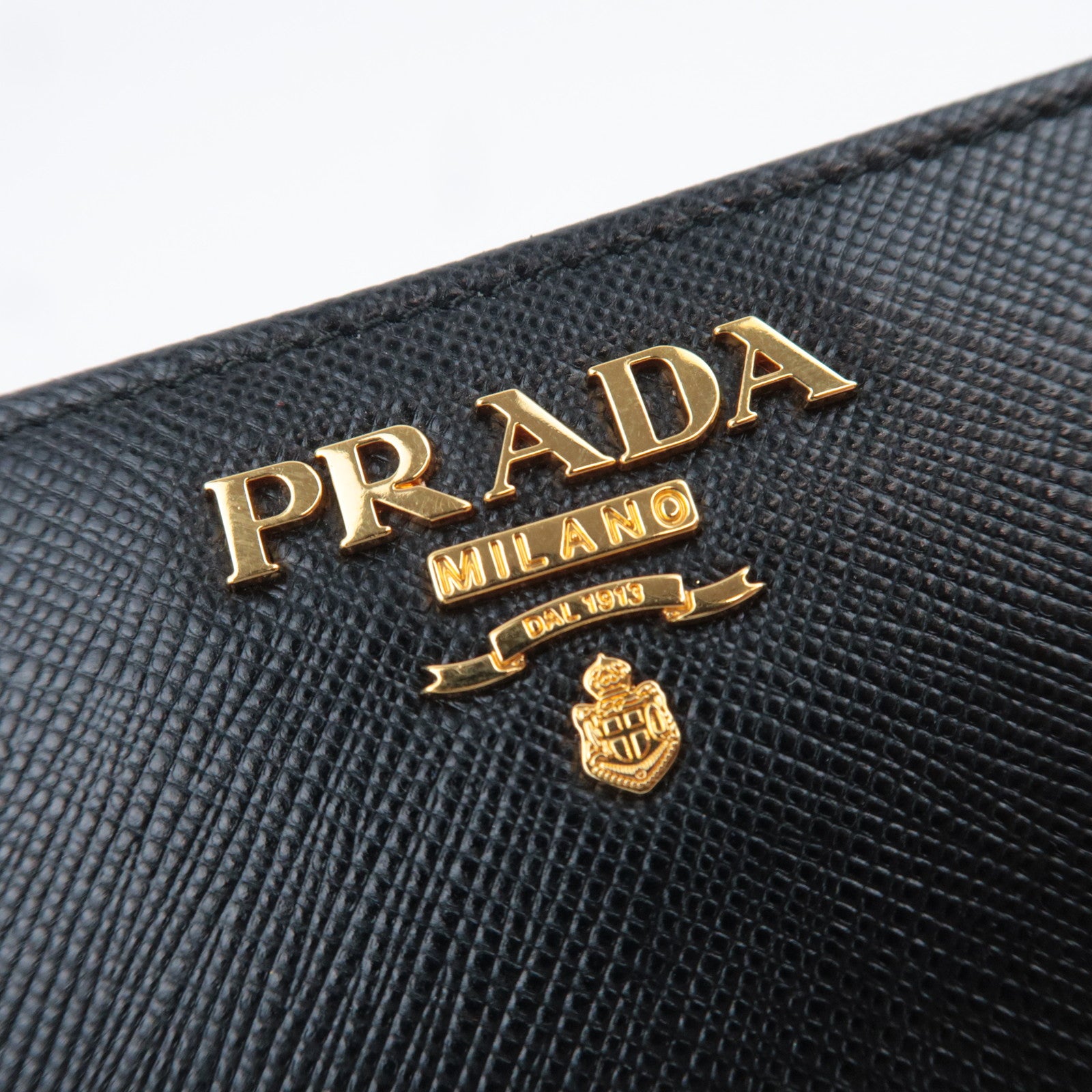 PRADA Leather Wallet Black