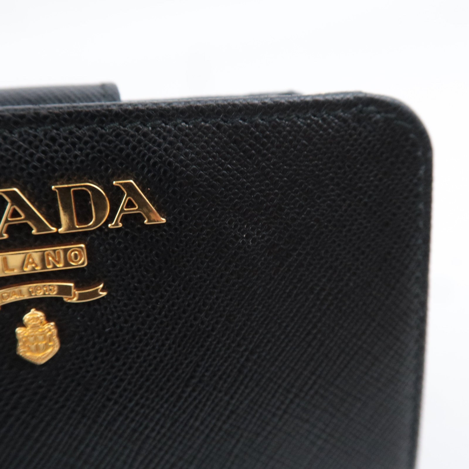 PRADA Leather Wallet Black