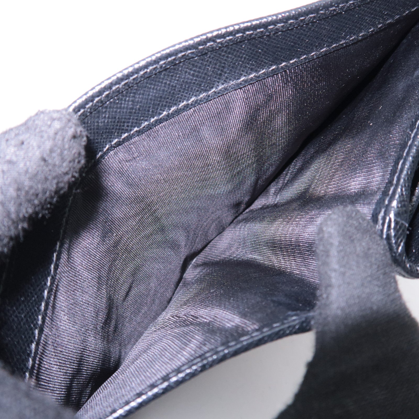 PRADA Leather Wallet Black