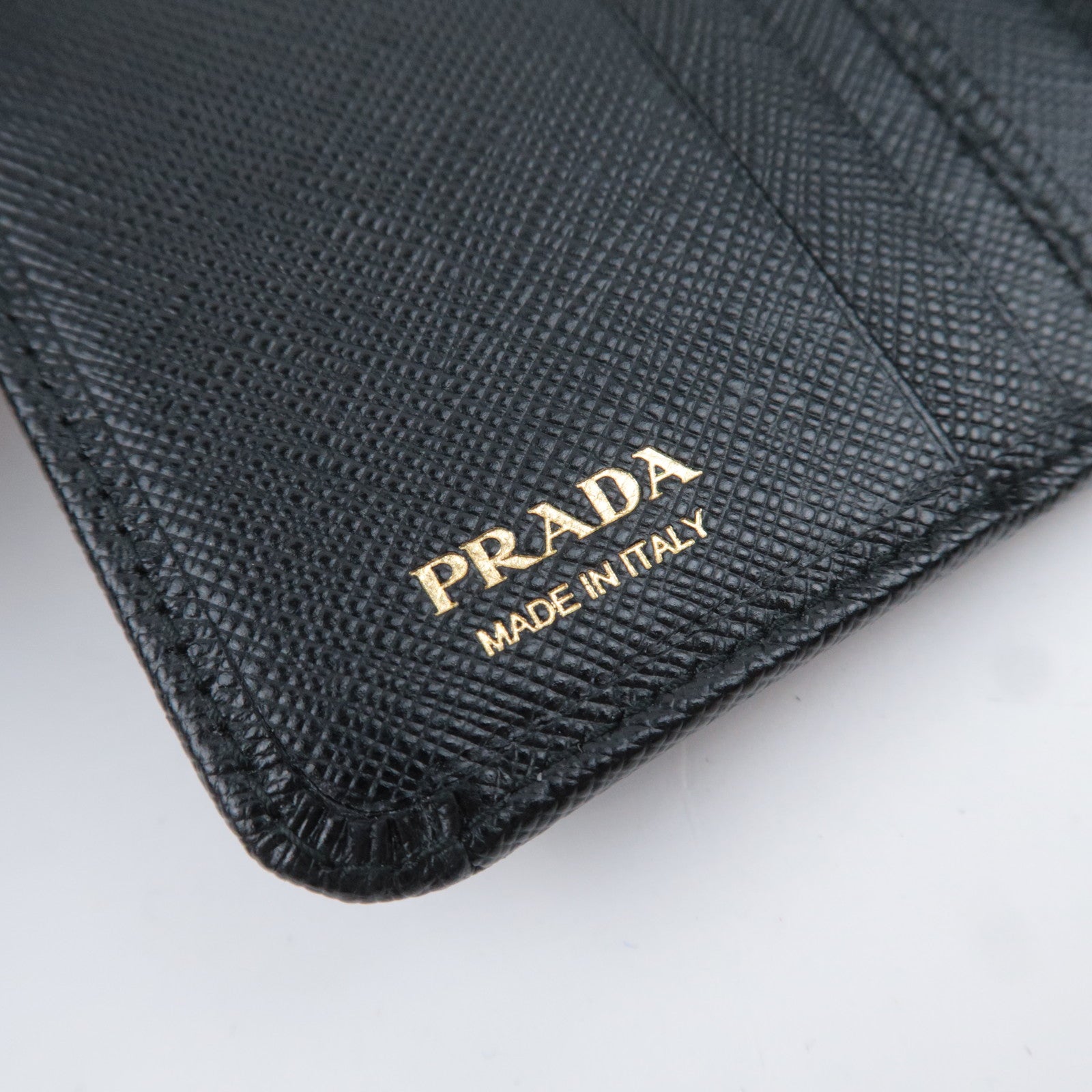 PRADA Leather Wallet Black
