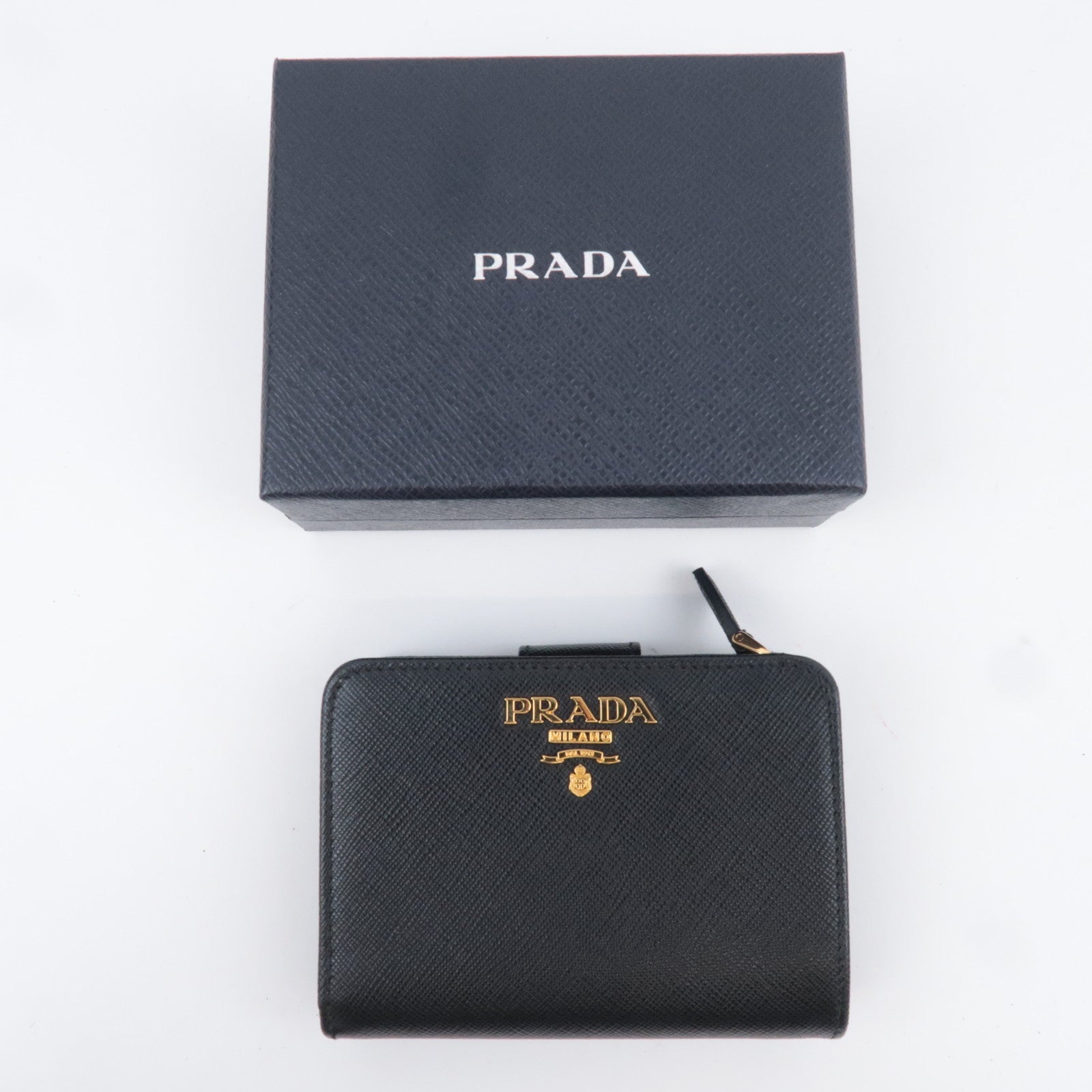 PRADA Leather Wallet Black