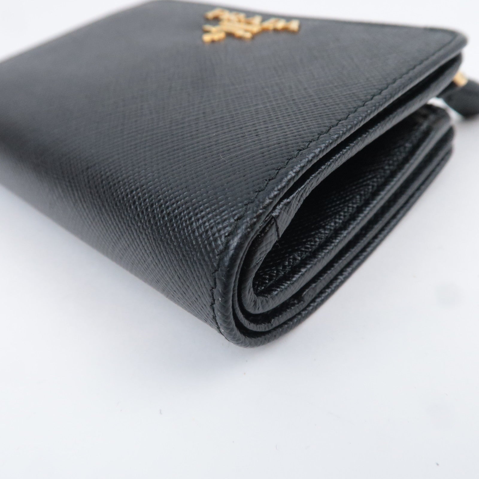 PRADA Leather Wallet Black