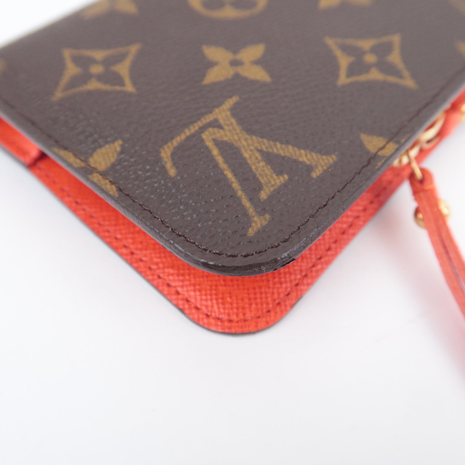 Louis Vuitton Monogram Portefeuille Insolite Wallet Orange M66704