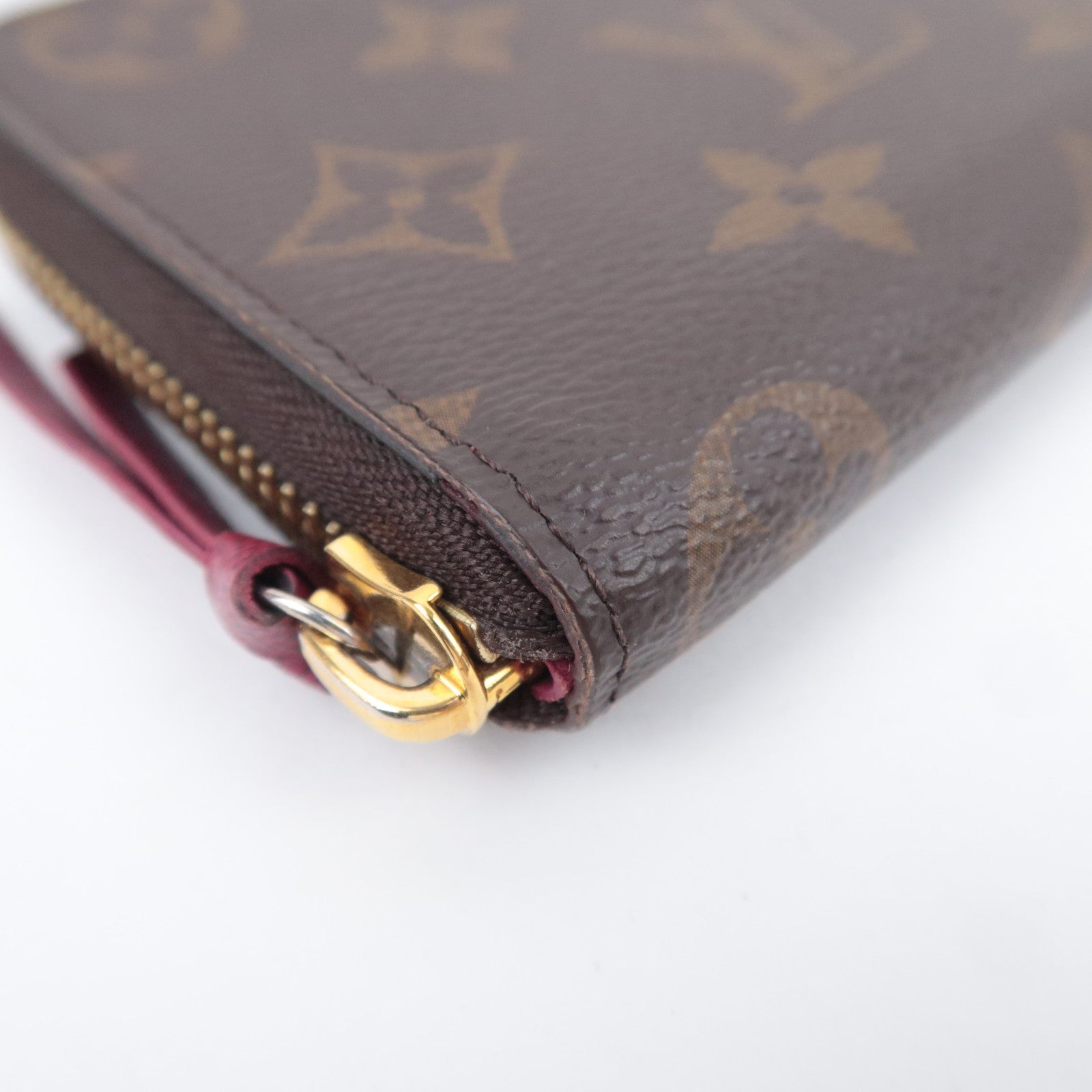Louis Vuitton Monogram Portefeuille Clemence Long Wallet Fuchsia M60742