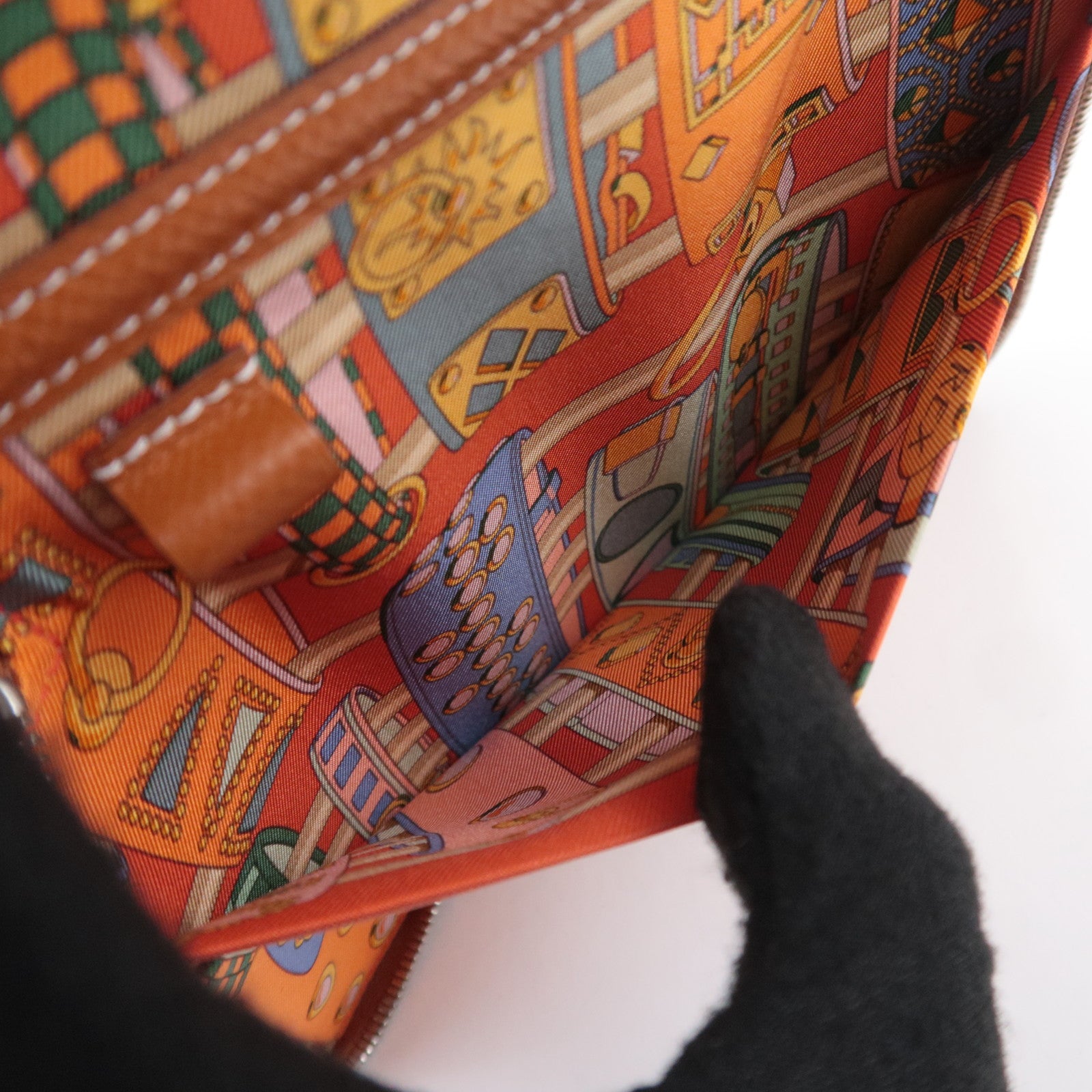 HERMES Agenda Zip Silk In Planner Cover T Stamp (2015) Veau Epsom Brown
