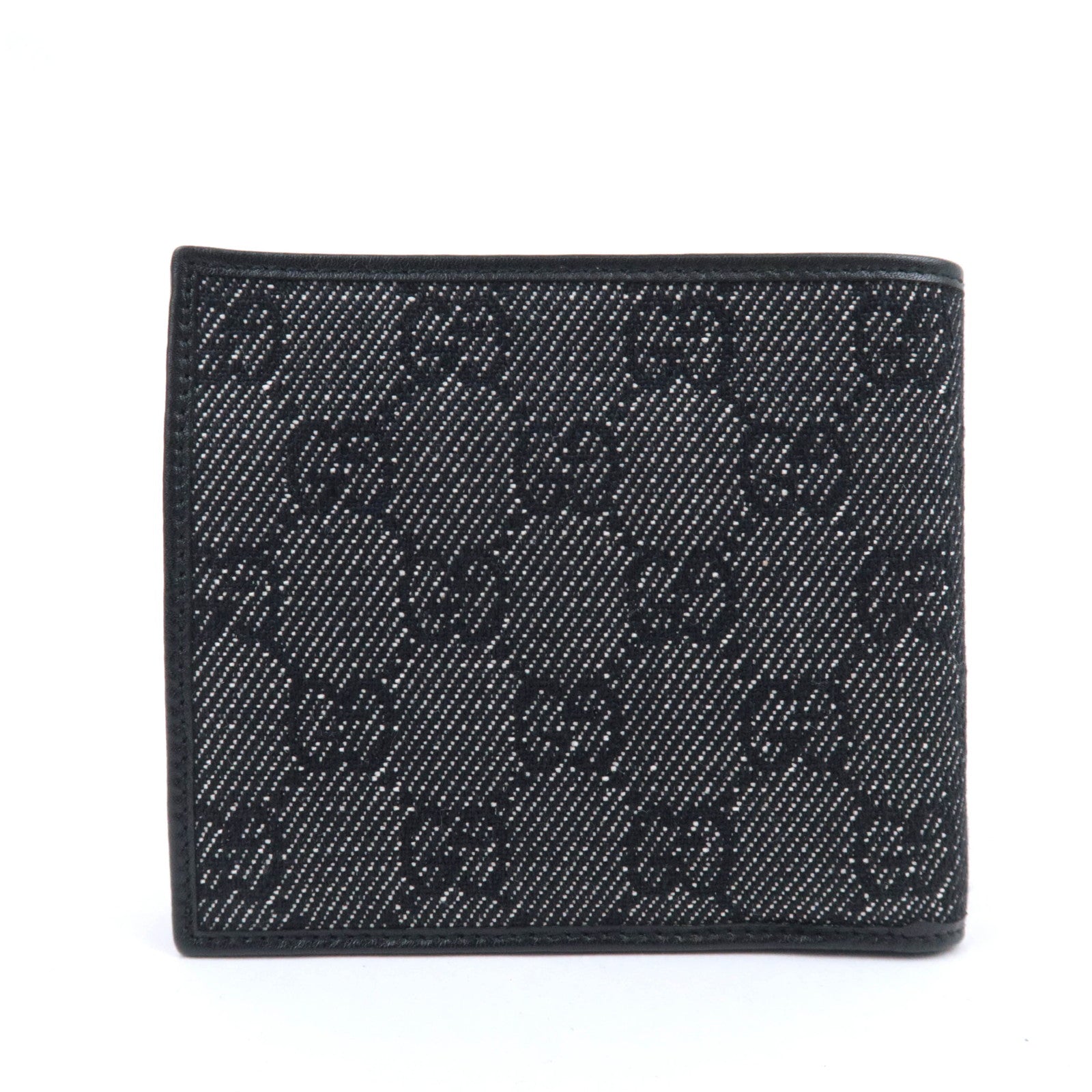 GUCCI GG Canvas Wallet Black 04862