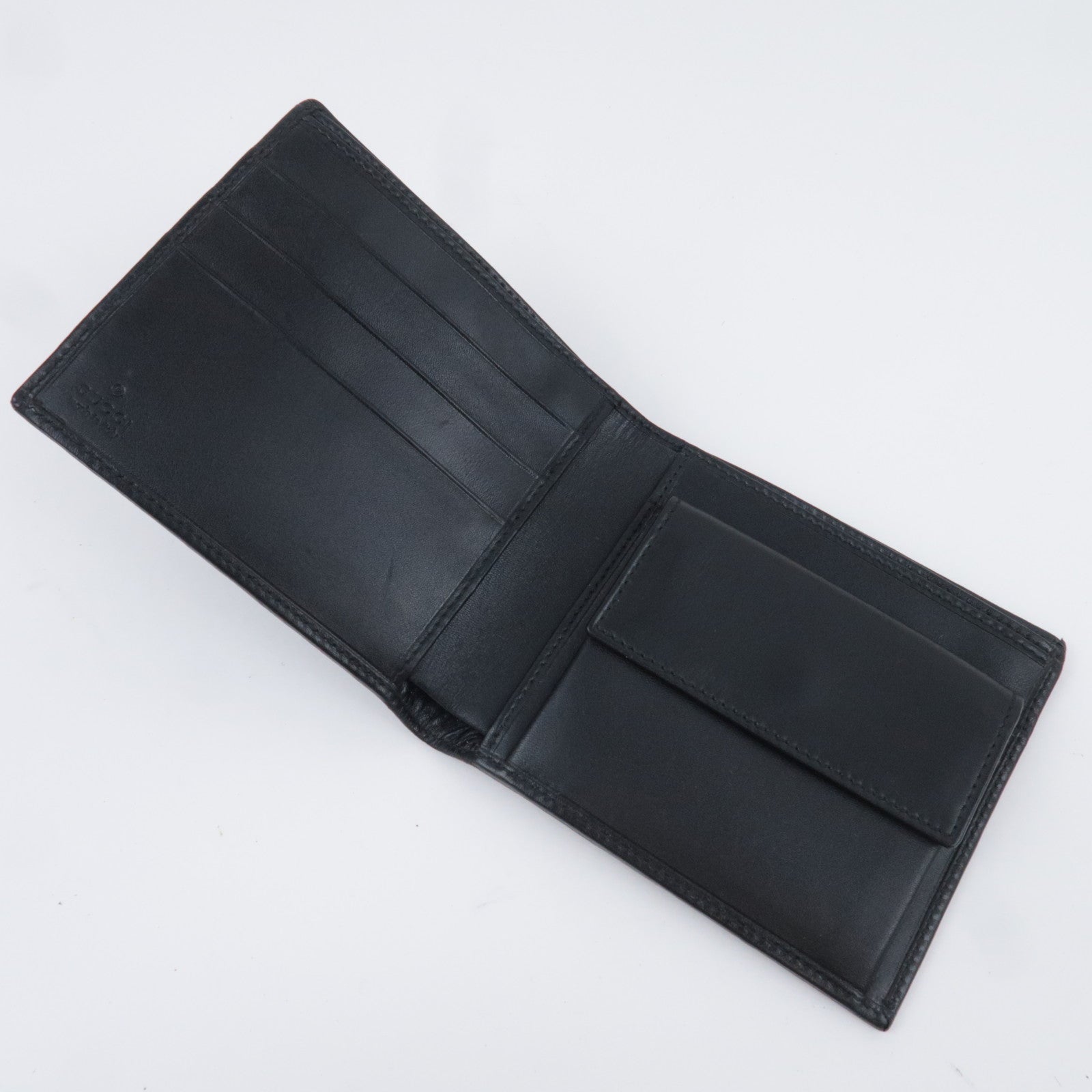 GUCCI GG Canvas Wallet Black 04862