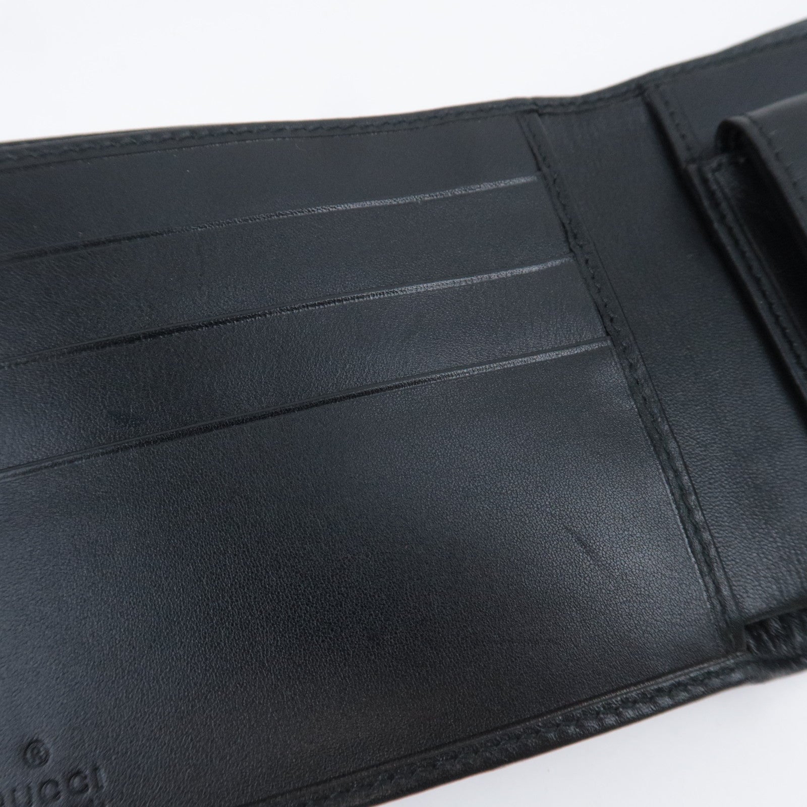 GUCCI GG Canvas Wallet Black 04862
