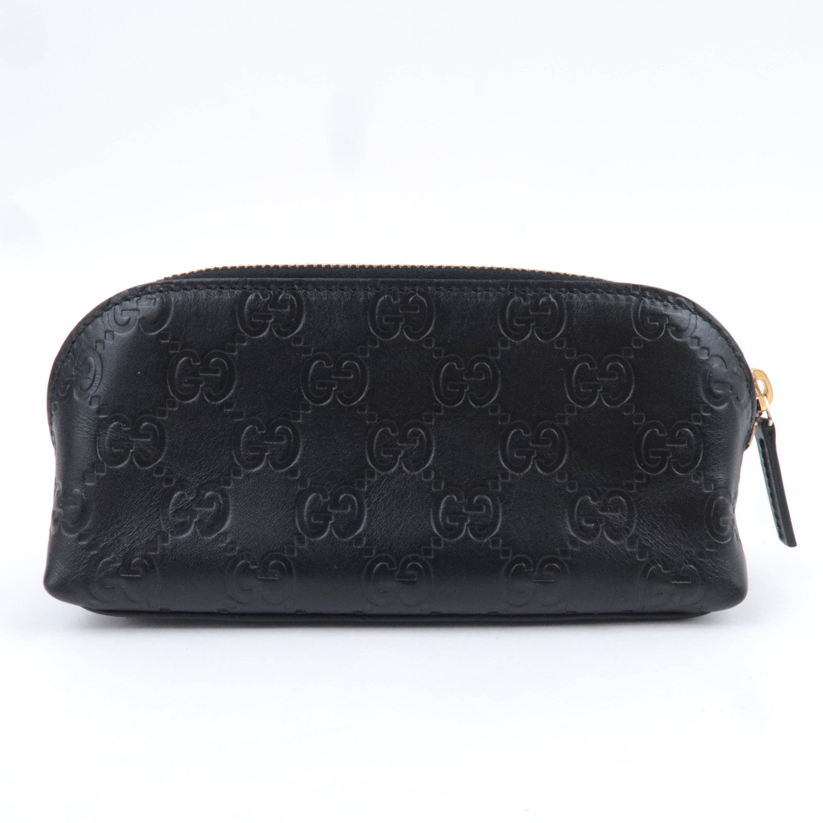 GUCCI Guccissima Leather Small Pouch Black 141811