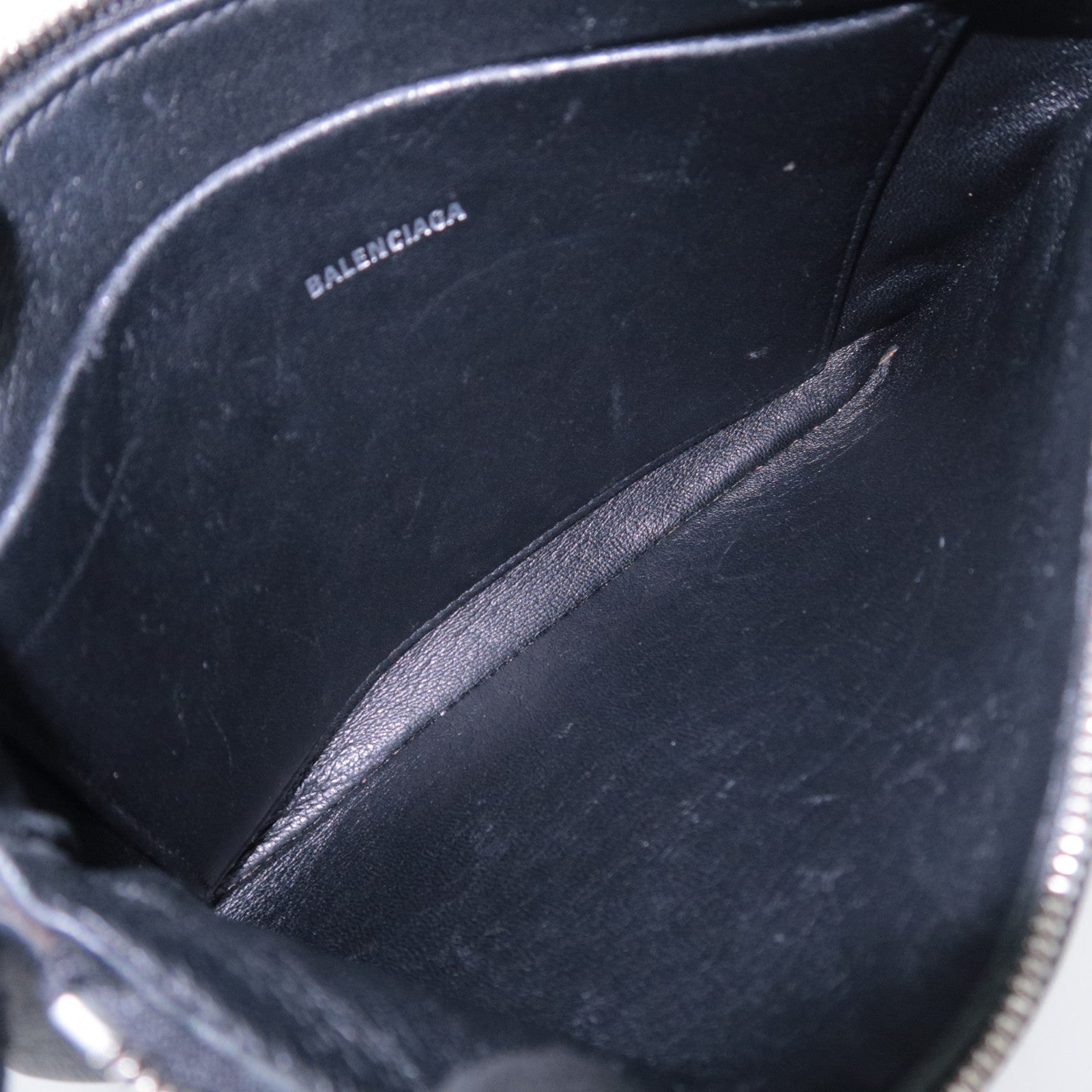 BALENCIAGA Everyday Leather Pouch Black 551992