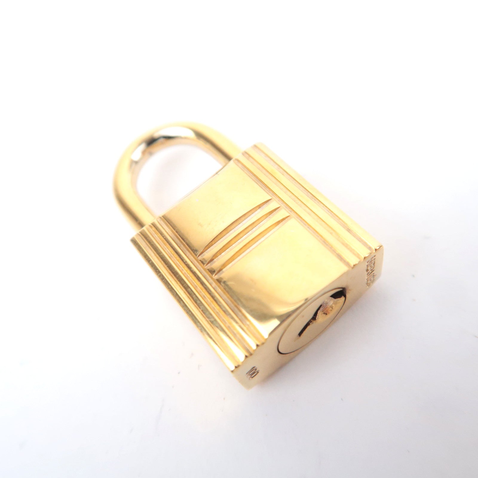 HERMES Key Lock No.100 Gold Color