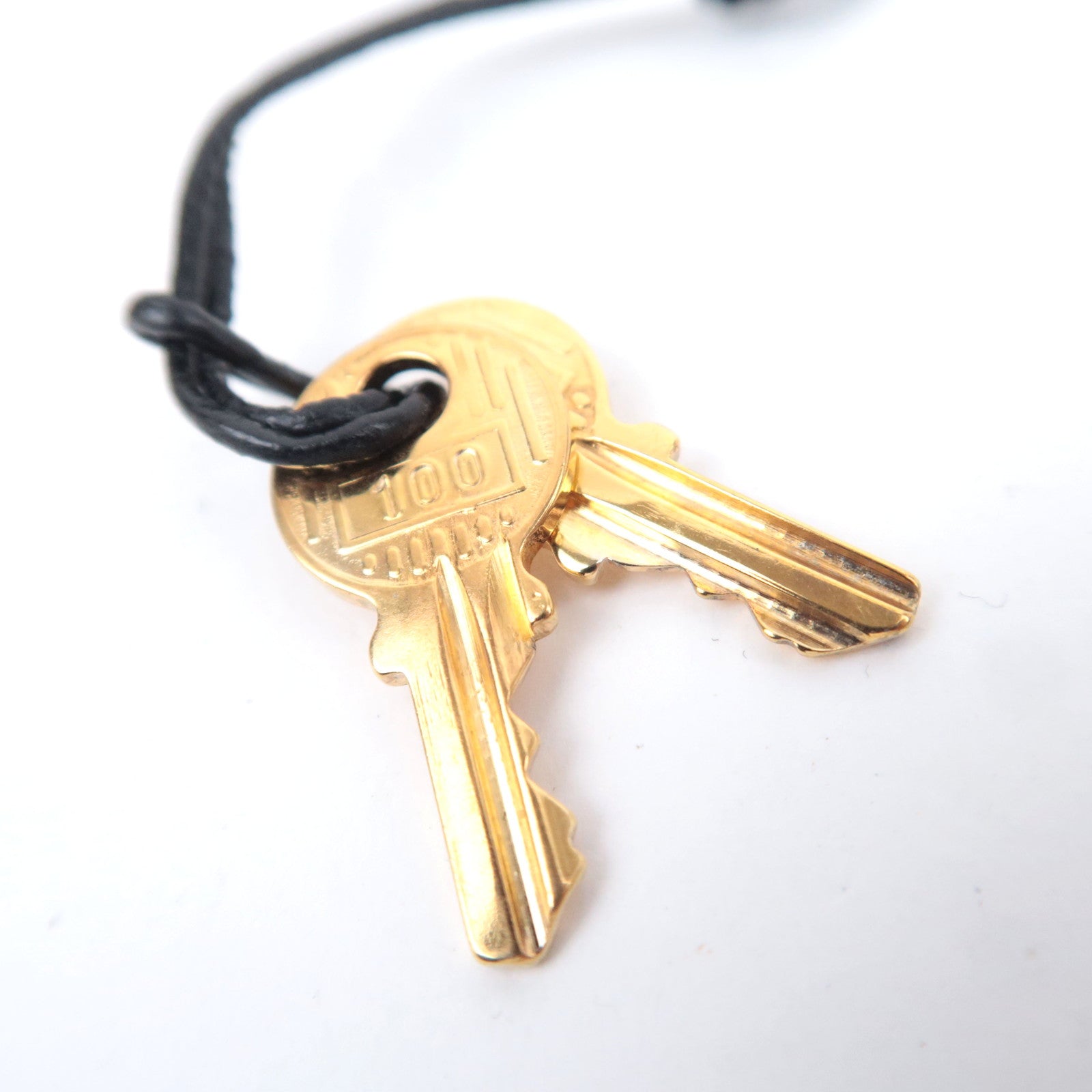 HERMES Key Lock No.100 Gold Color