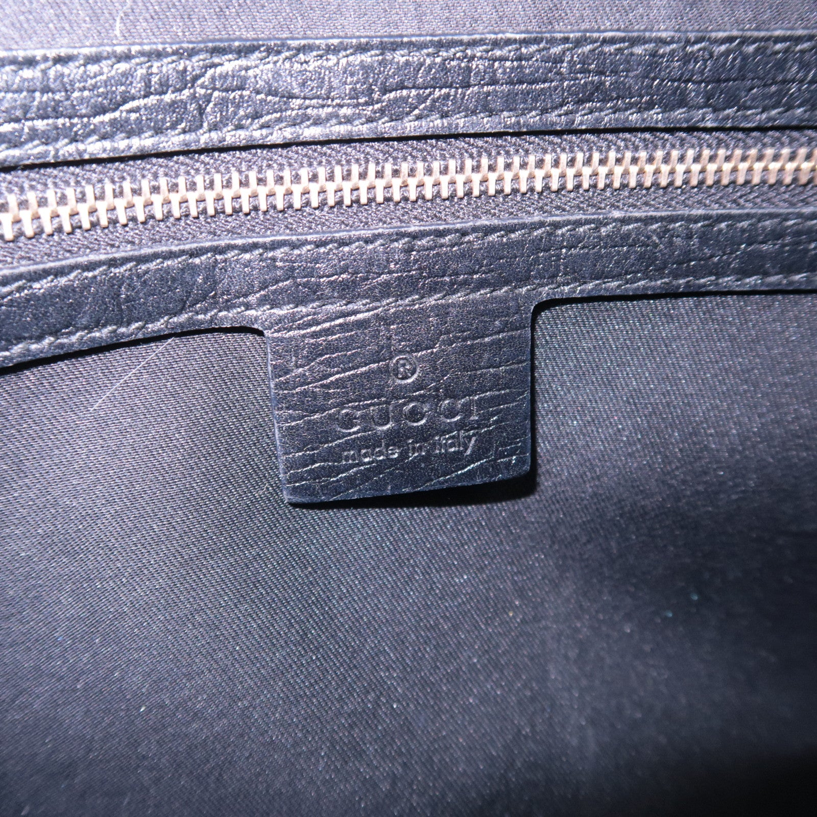 GUCCI Horsebit Sherry GG Canvas Shoulder Bag Black 131092