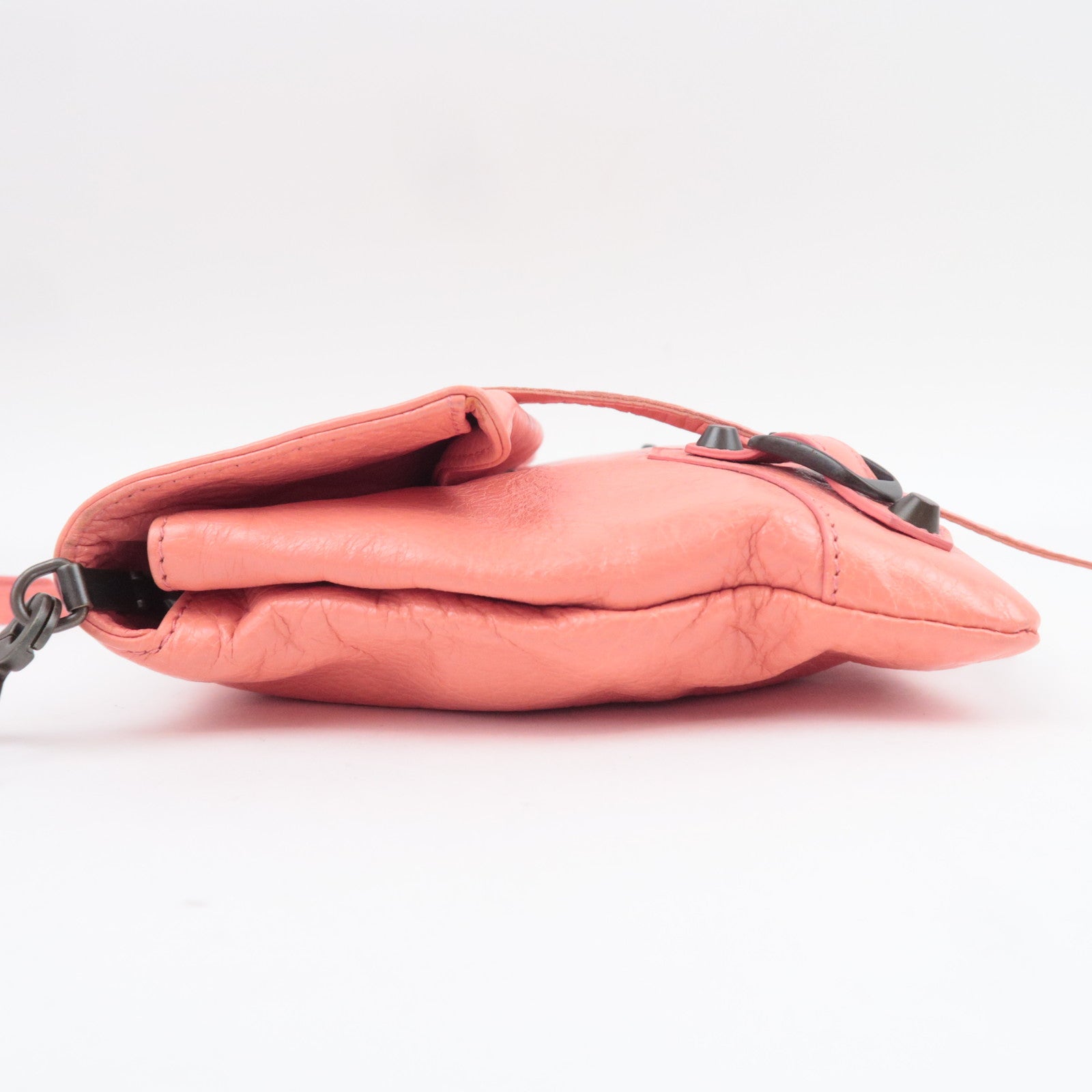 BALENCIAGA Classic Envelope 2Way Leather Shoulder Clutch Bag Pink 319376