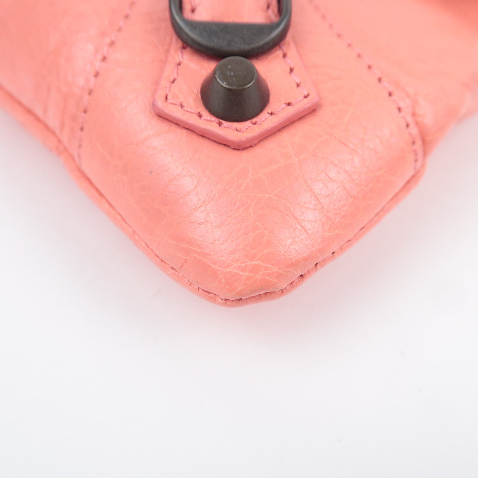 BALENCIAGA Classic Envelope 2Way Leather Shoulder Clutch Bag Pink 319376