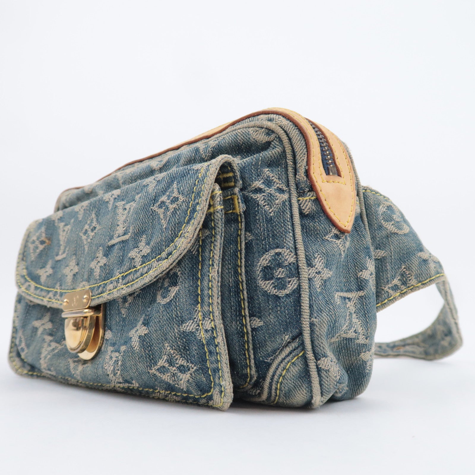 Louis Vuitton Monogram Denim Bum Bag Blue M95347