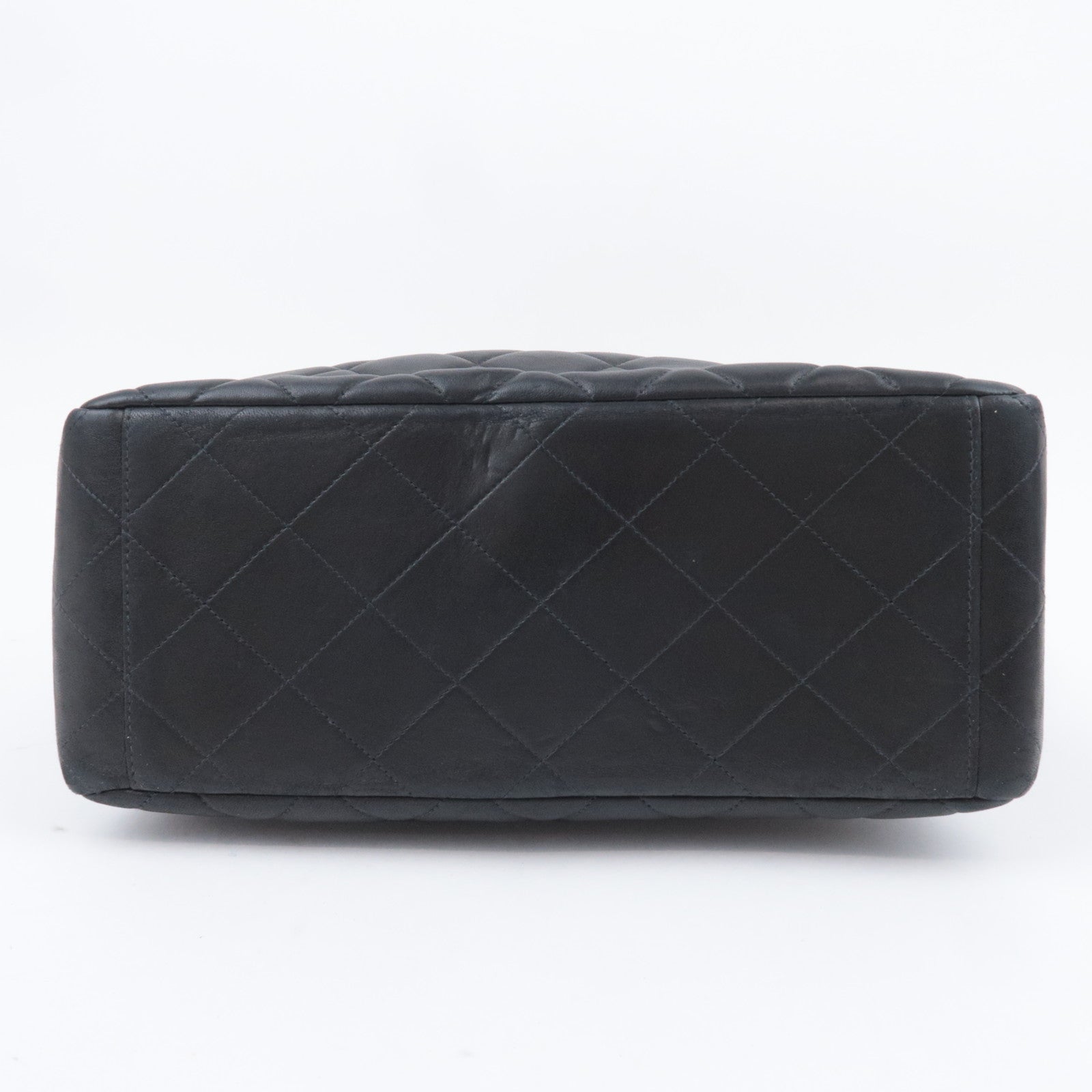 CHANEL Matelasse Double Face Chain Shoulder Bag Lambskin Black Gold HDW