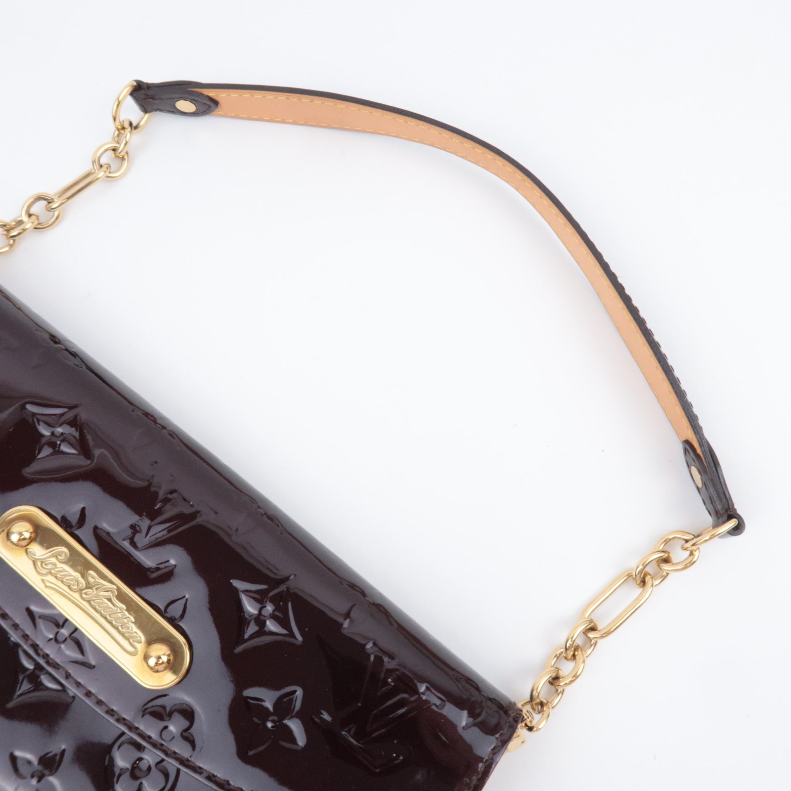 Louis Vuitton Monogram Vernis Sunset Boulevard Handbag Amarante M93542