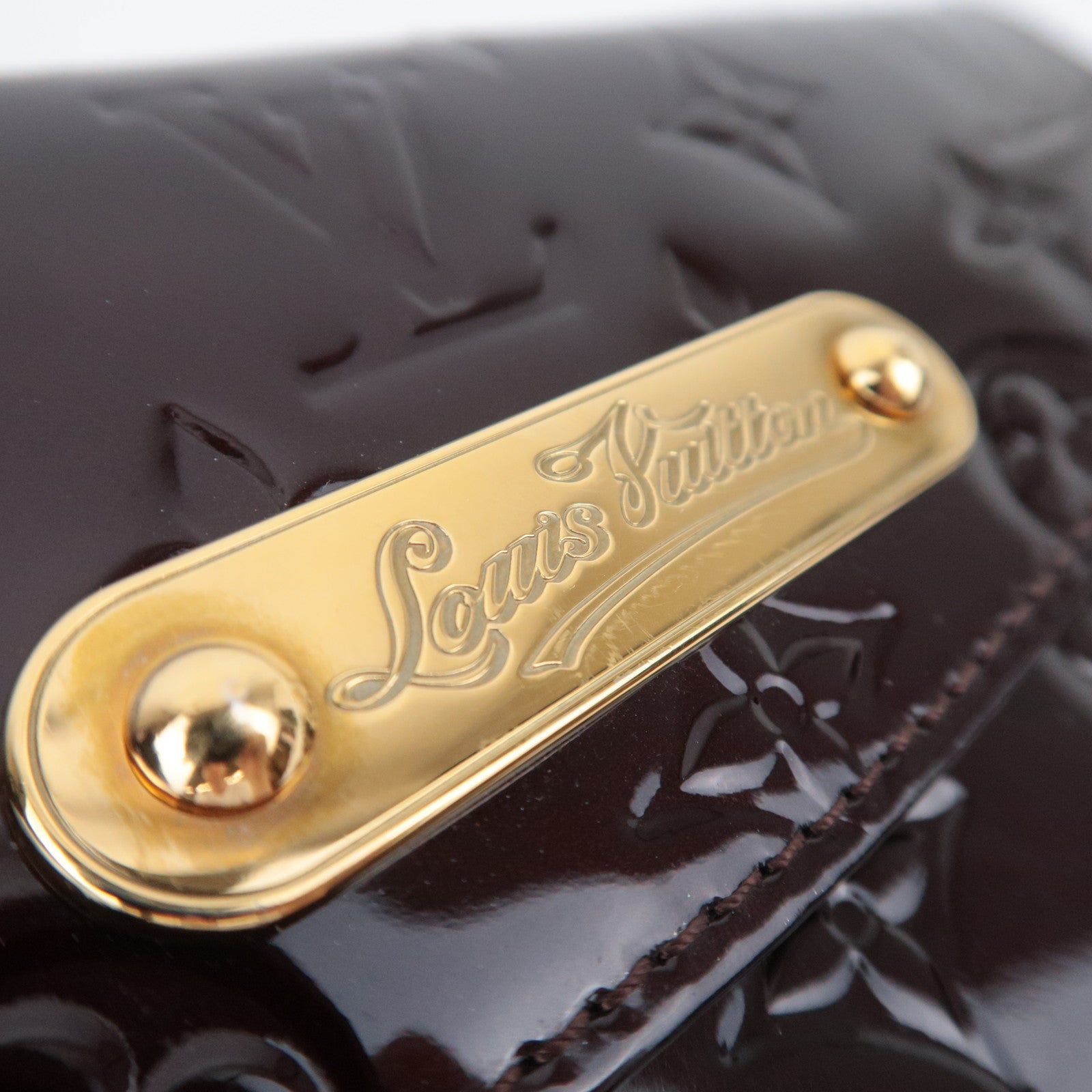 Louis Vuitton Monogram Vernis Sunset Boulevard Handbag Amarante M93542