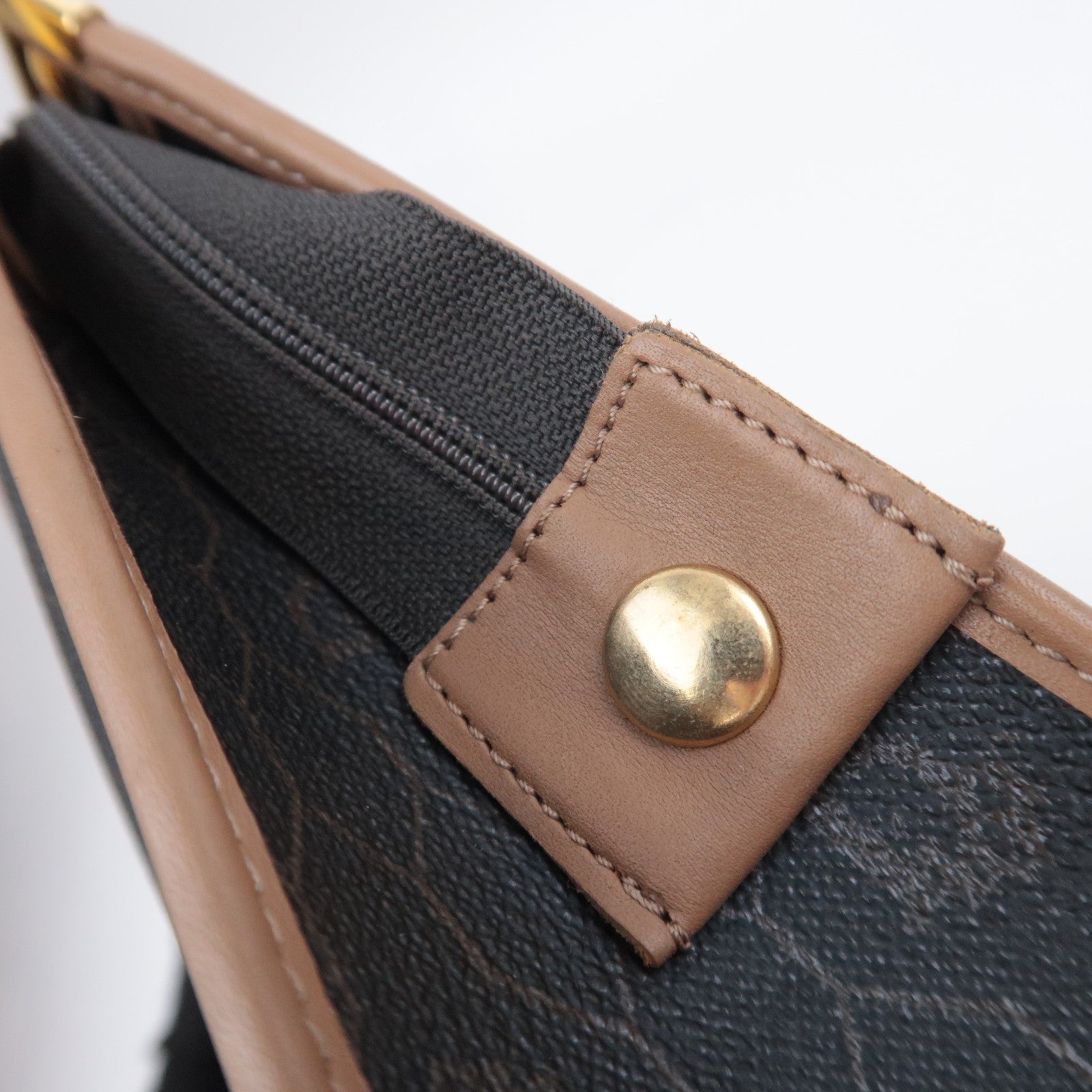 Christian Dior Honeycomb PVC Leather Clutch Bag Black
