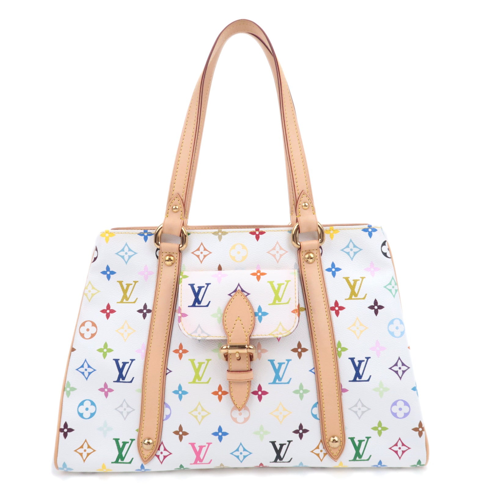 Louis Vuitton Monogram Multicolor Aurelia MM Shoulder Bag Blanc M4009490460