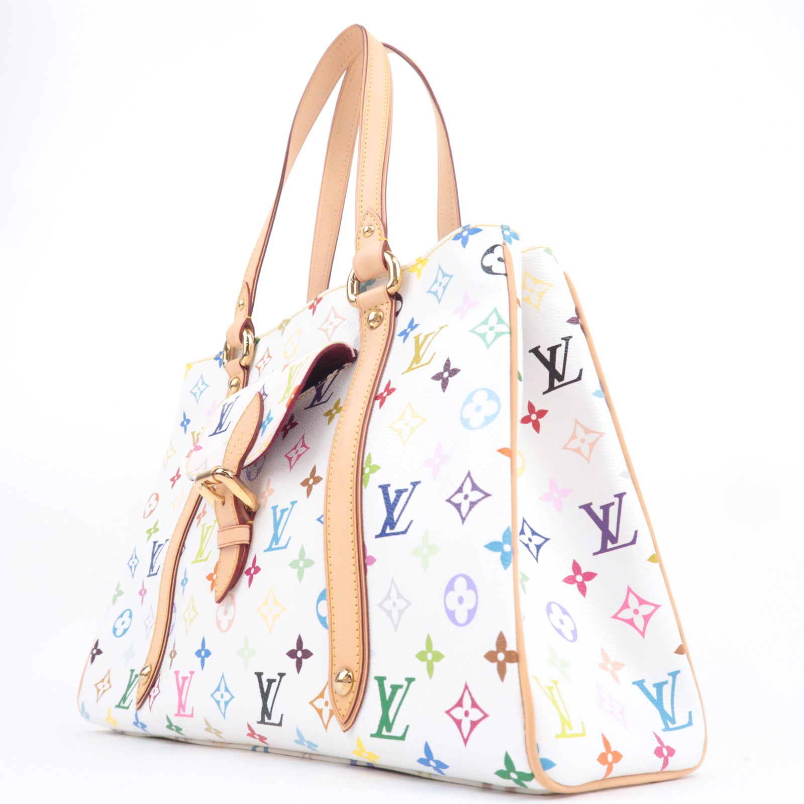 Louis Vuitton Monogram Multicolor Aurelia MM Shoulder Bag Blanc M40094