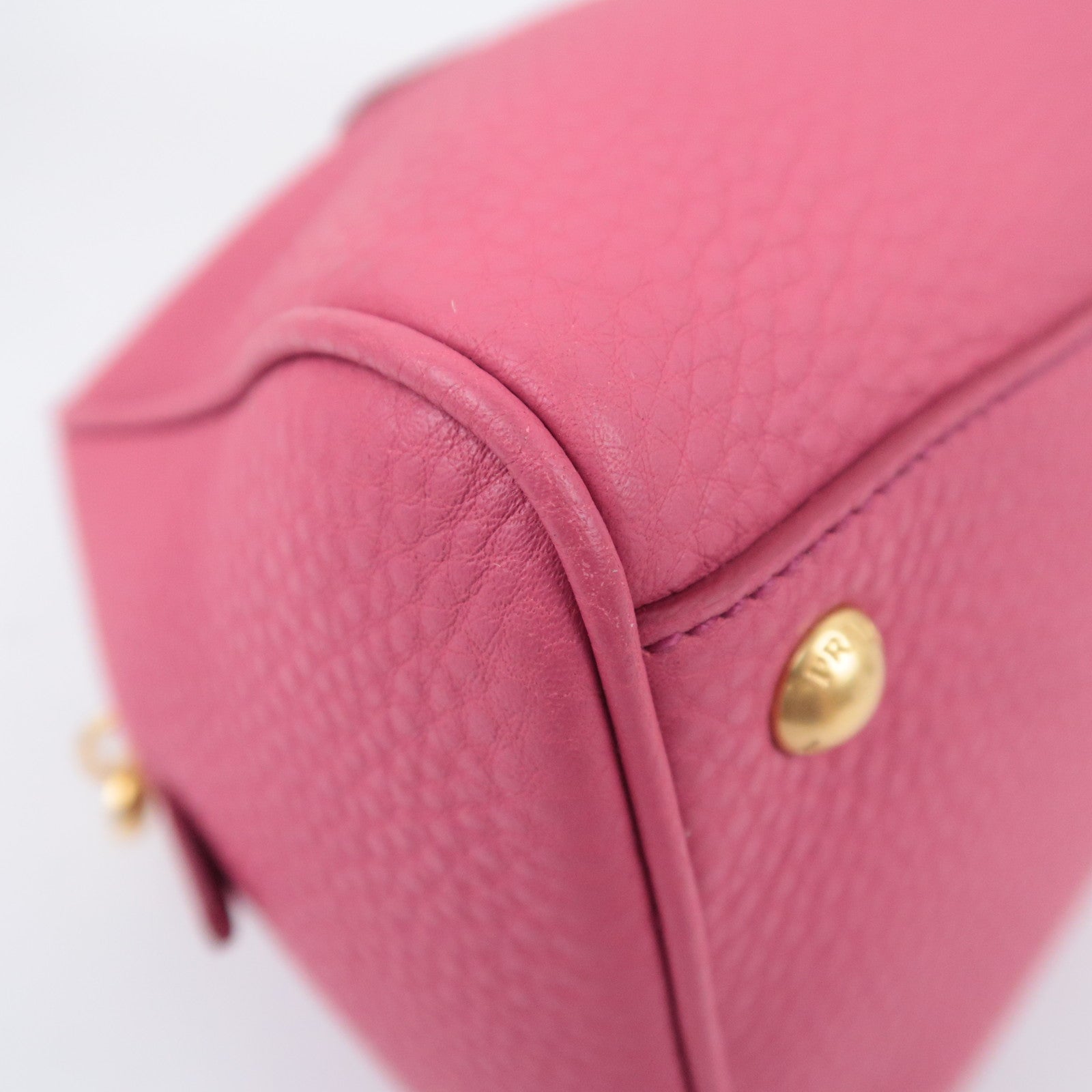 PRADA 2Way Leather Handbag Pink