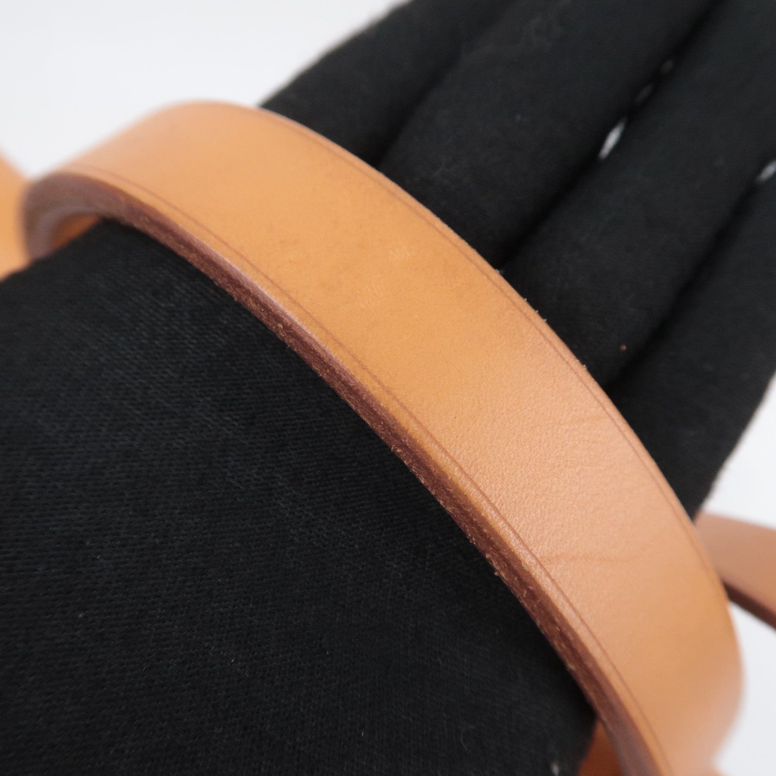 HERMES Her Bag PM 2Way Canvas Shoulder Bag □G Stamp (2003) Black