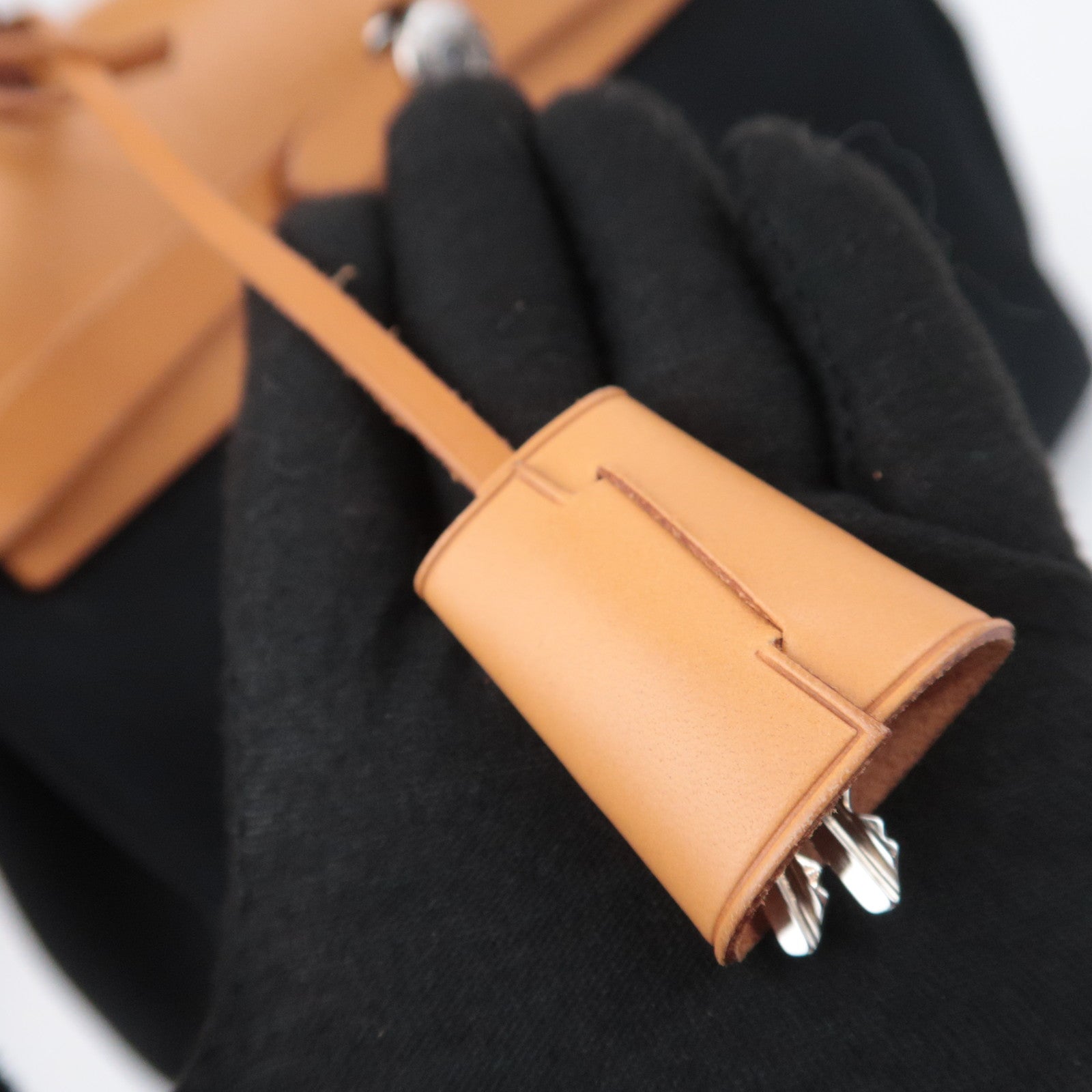 HERMES Her Bag PM 2Way Canvas Shoulder Bag □G Stamp (2003) Black