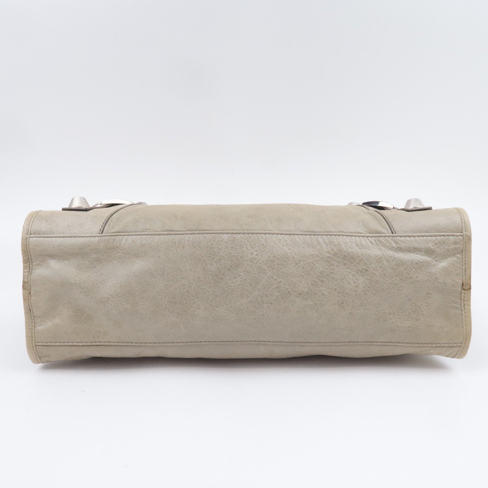 BALENCIAGA The Giant City 2Way Leather Shoulder Bag Khaki 173084