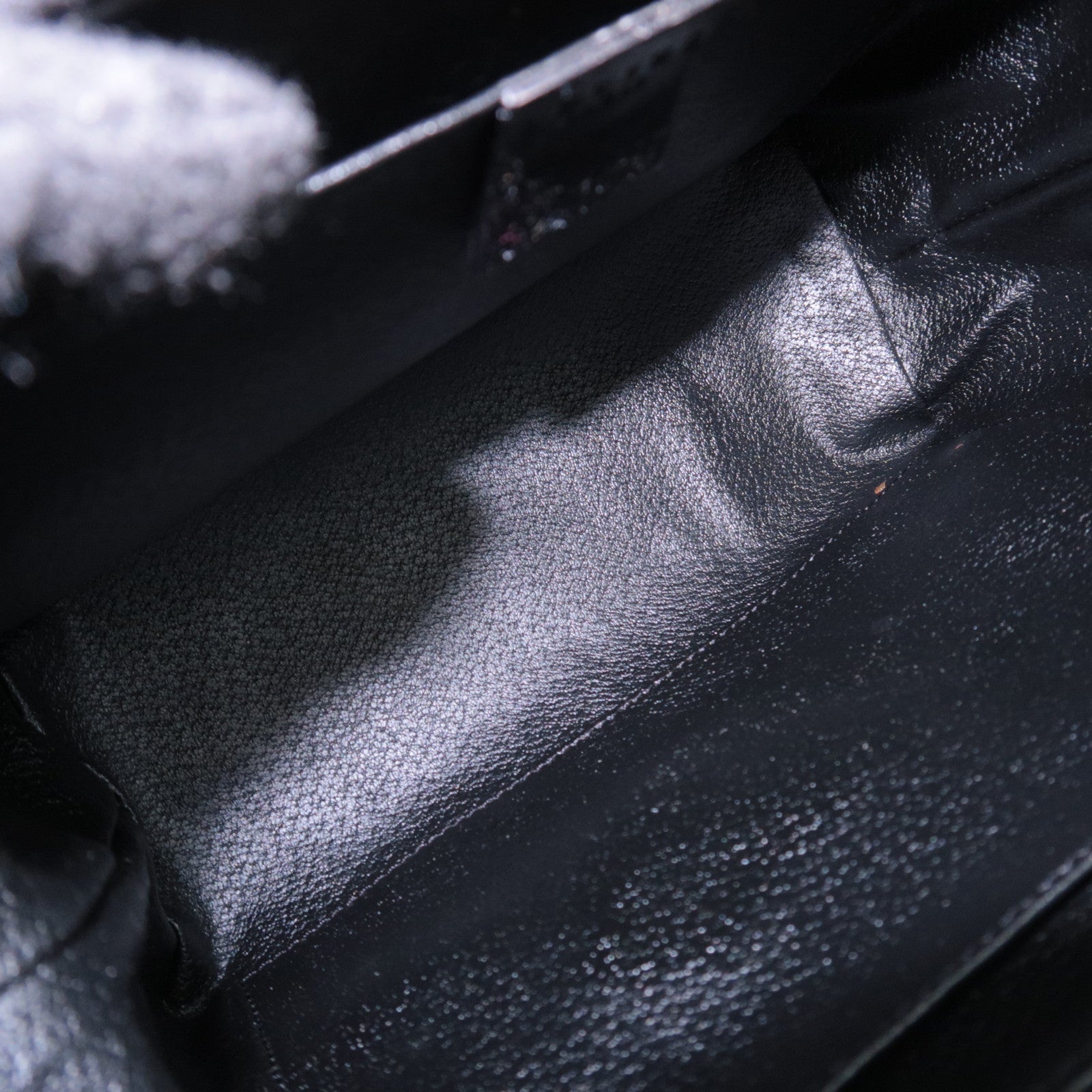 CELINE Macadam PVC Leather Toiletry Bag Black