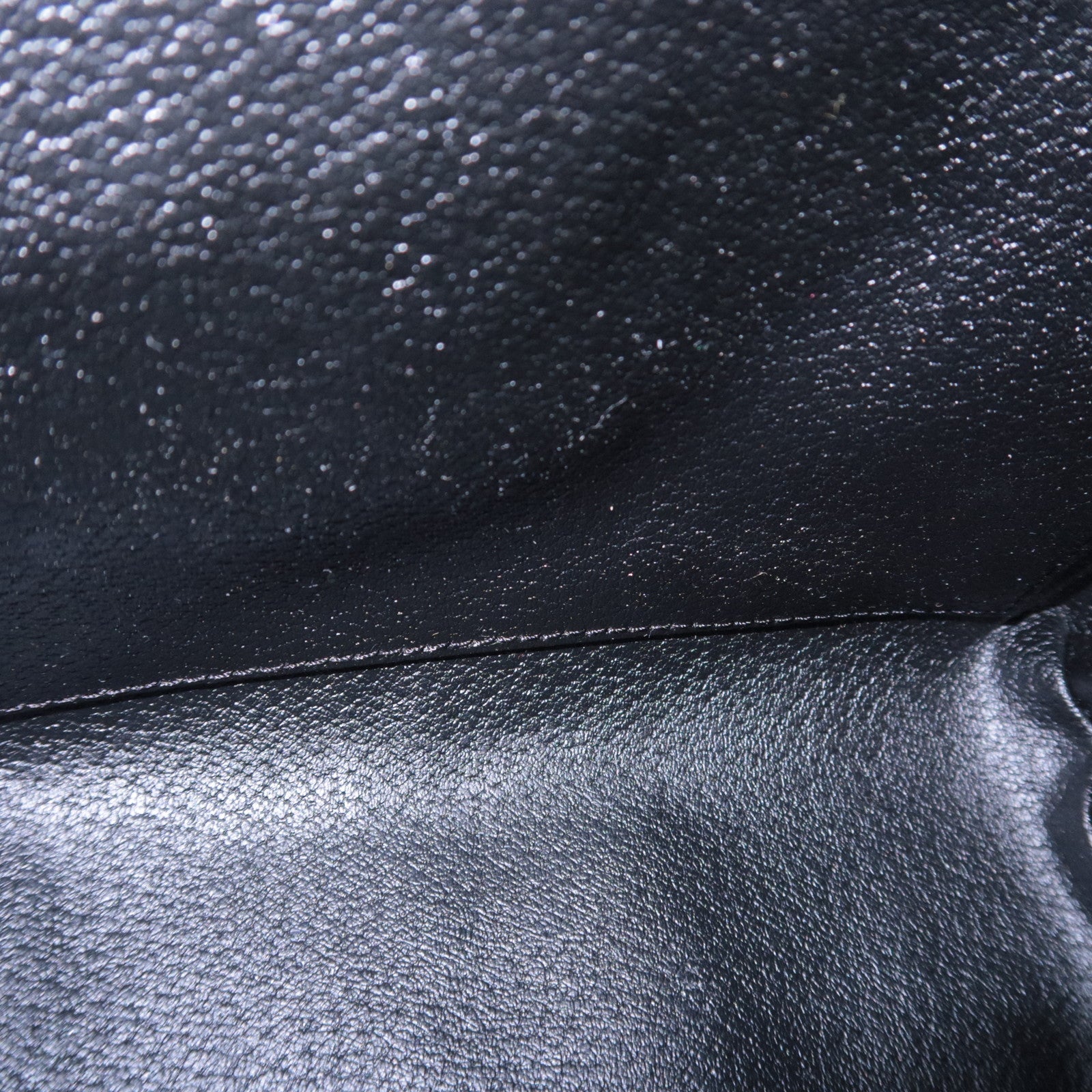 CELINE Macadam PVC Leather Toiletry Bag Black
