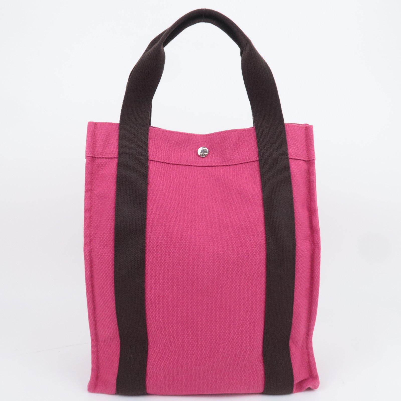 HERMES Sac De Plage Nomade PM Canvas Tote Bag Pink
