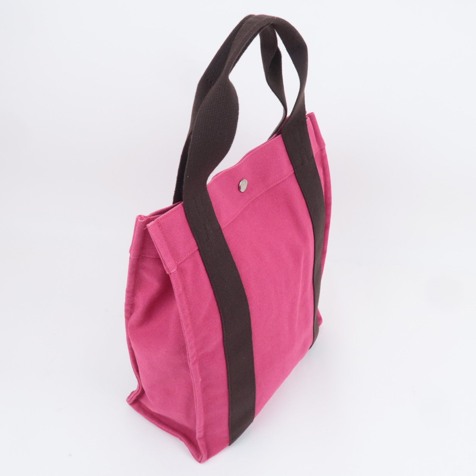 HERMES Sac De Plage Nomade PM Canvas Tote Bag Pink