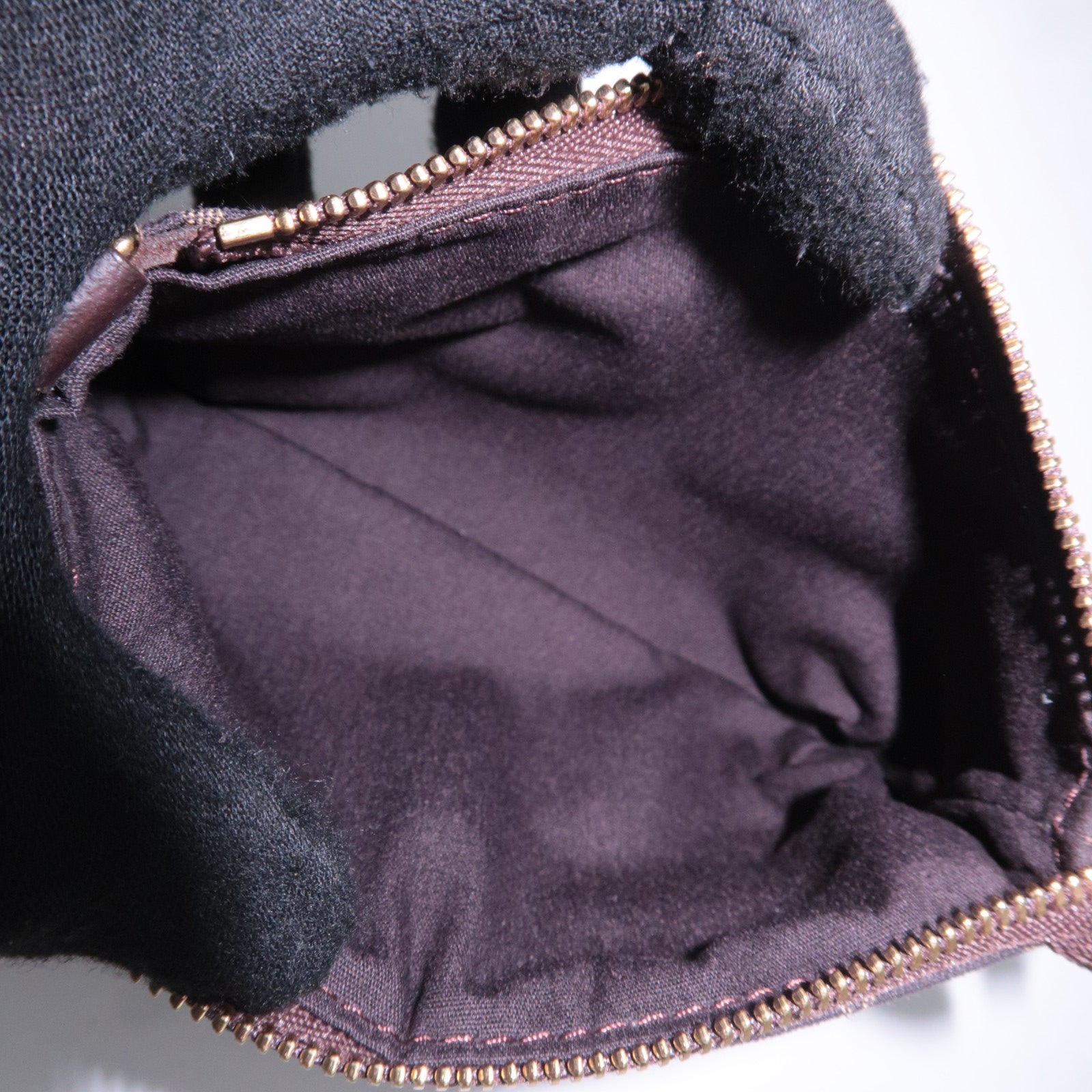Louis Vuitton Monogram Mini Lin Mini Pochette Accessoires Mini Bag Ebene M95668