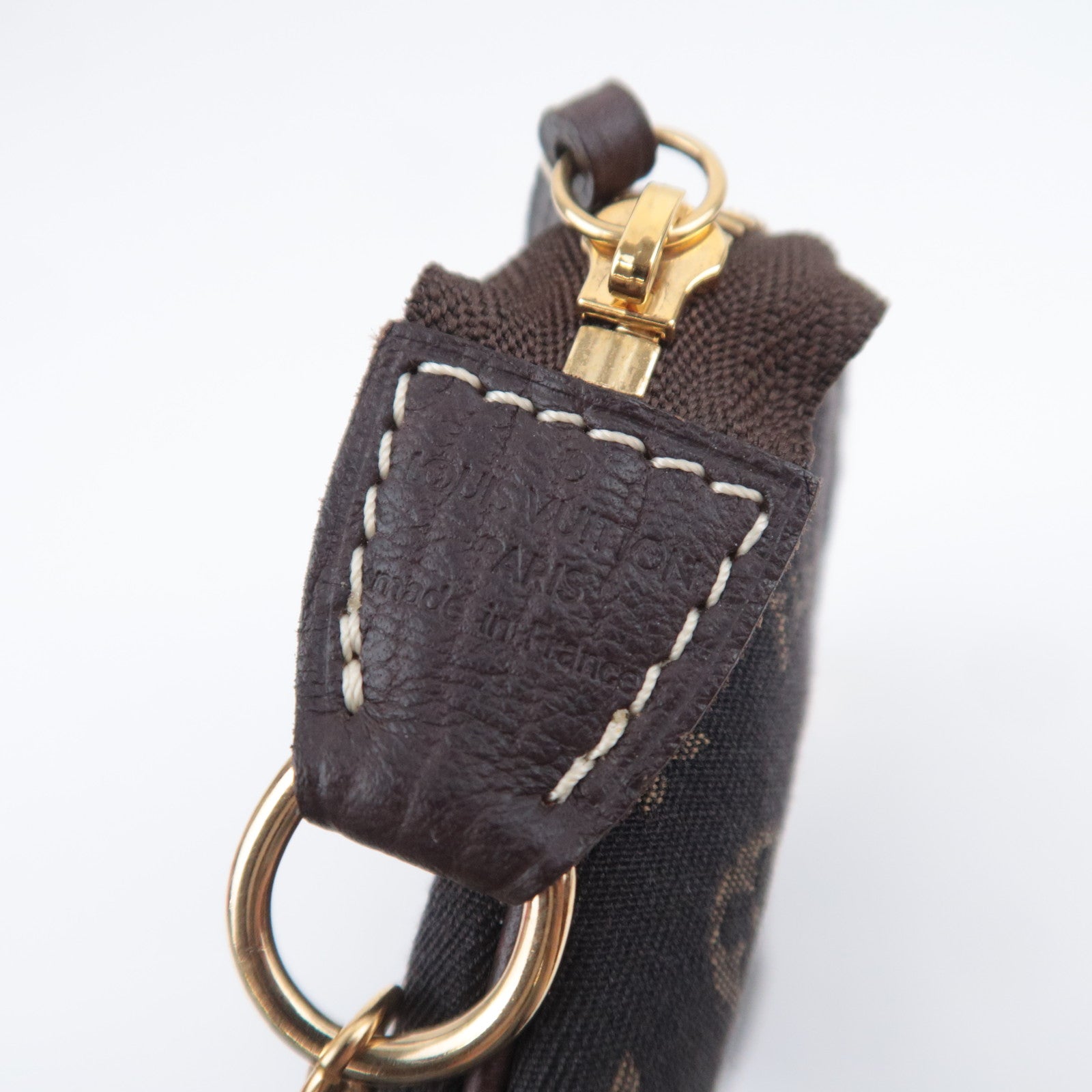 Louis Vuitton Monogram Mini Lin Mini Pochette Accessoires Mini Bag Ebene M95668