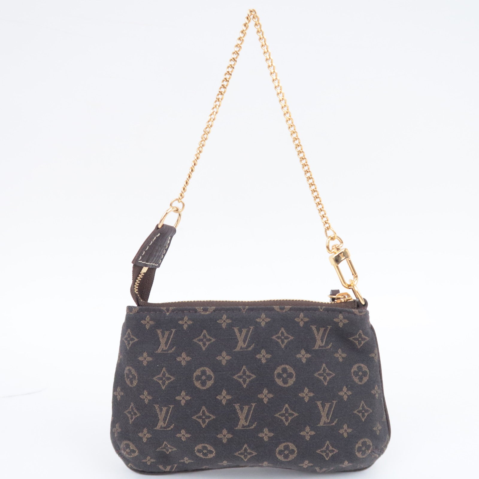 Louis Vuitton Monogram Mini Lin Mini Pochette Accessoires Mini Bag Ebene M95668