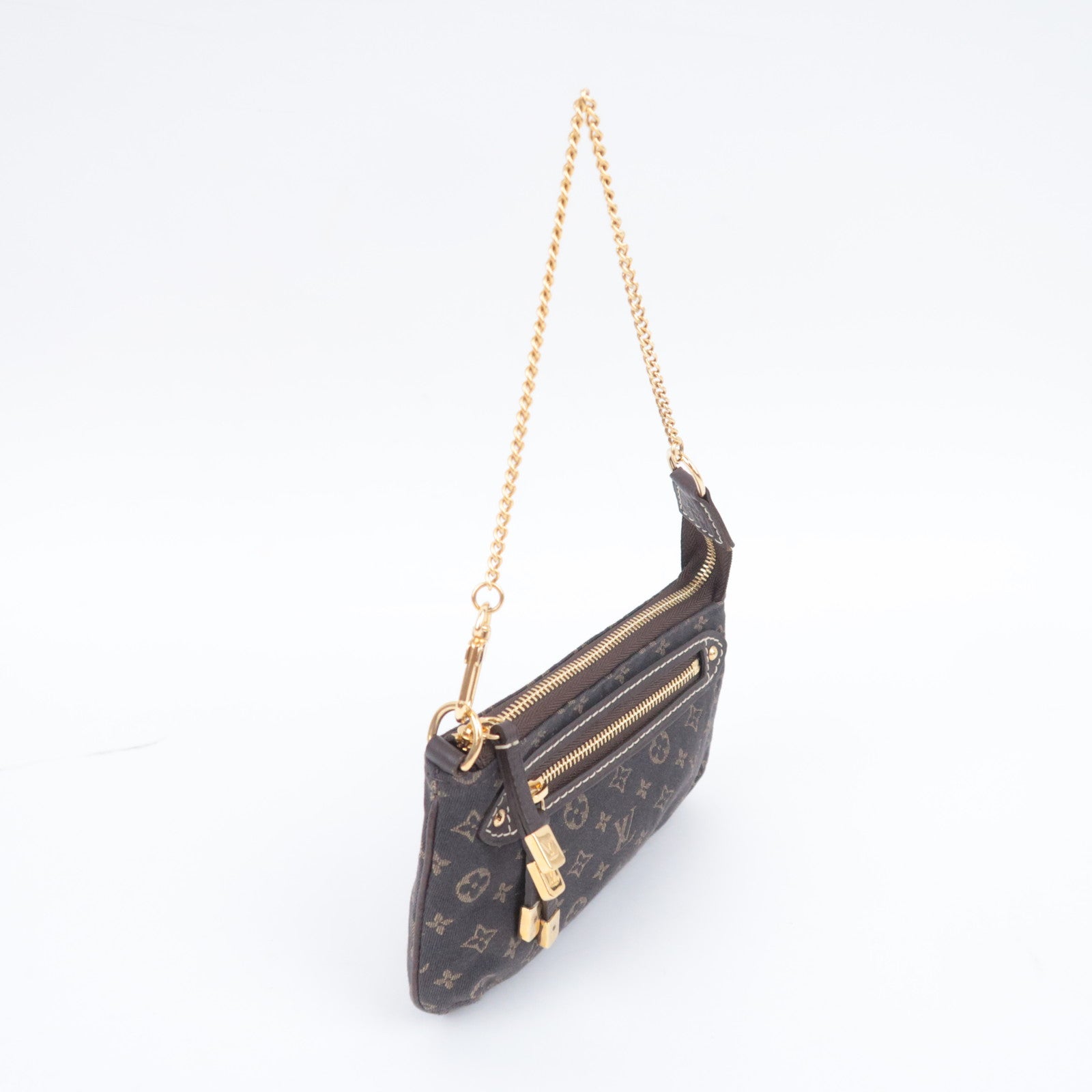 Louis Vuitton Monogram Mini Lin Mini Pochette Accessoires Mini Bag Ebene M95668
